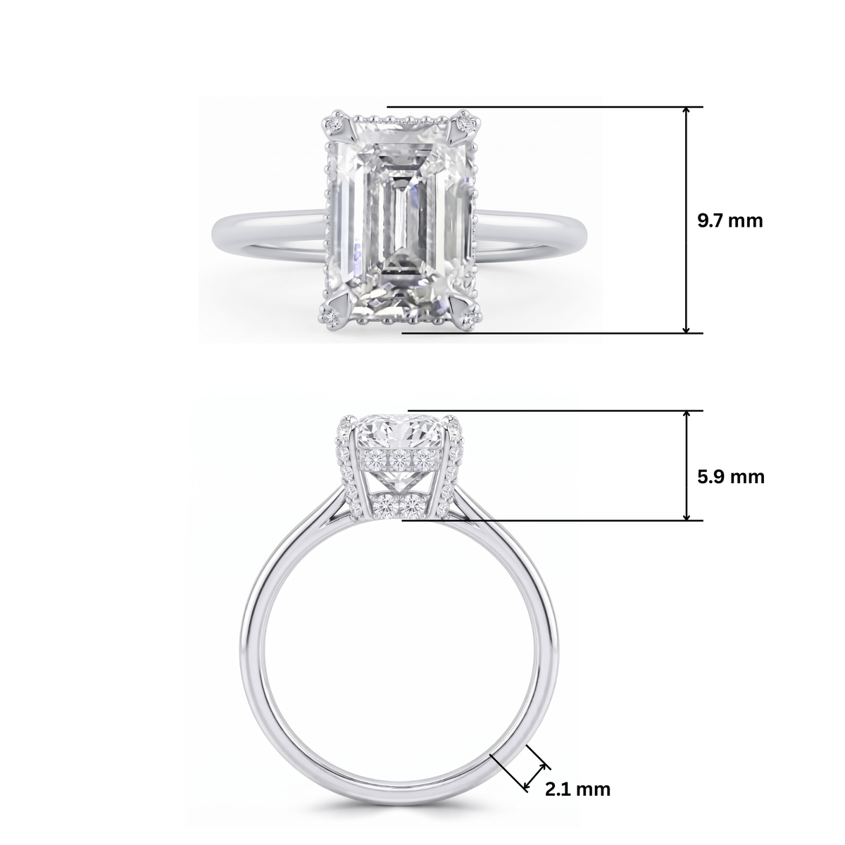 Amelia Solitaire Lab Grown Diamond Ring