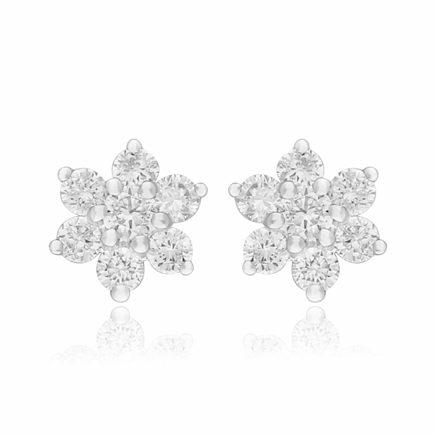 Frosted Prime Lab Grown Diamond Earrings