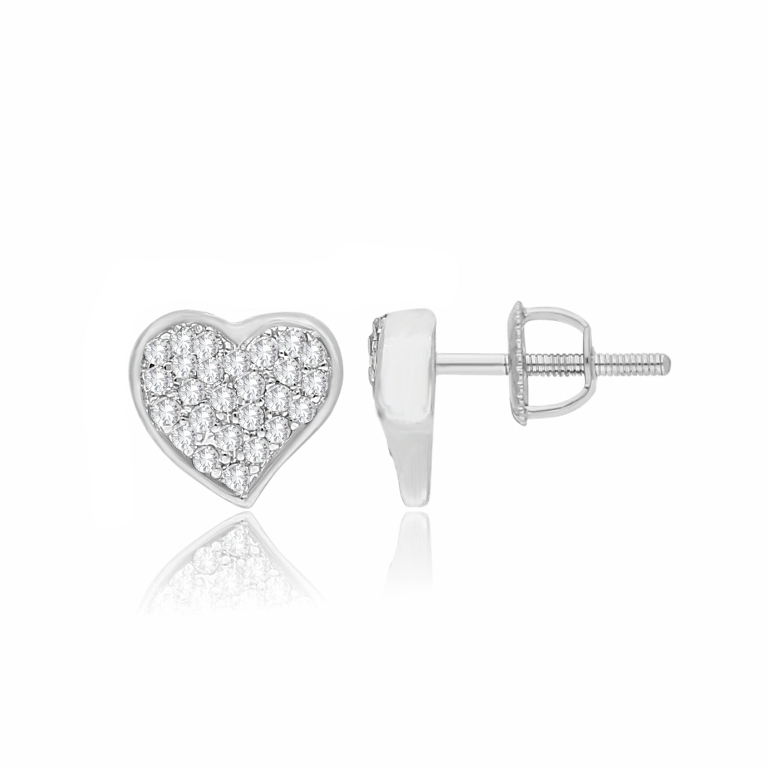 Dazzle Heart Lab Grown Diamond Earrings