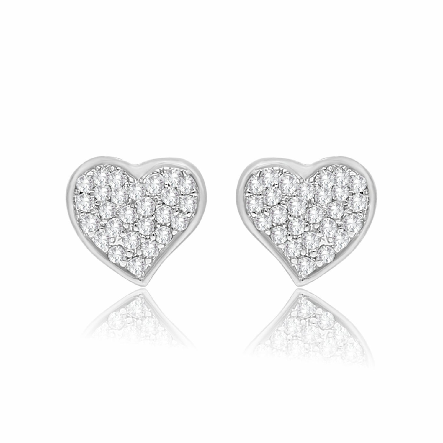 Dazzle Heart Lab Grown Diamond Earrings