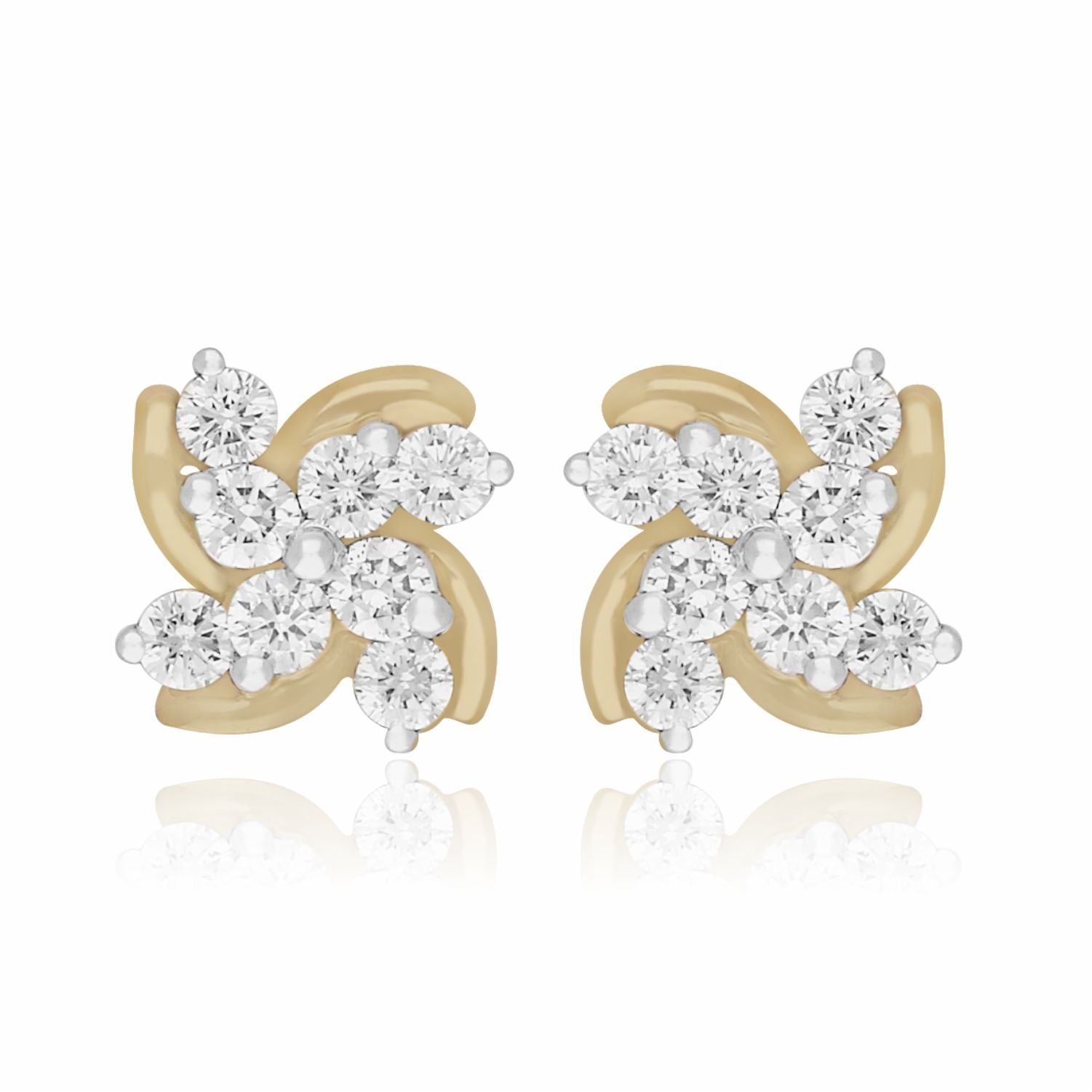 Pinwheel Lab Grown Diamond Earrings