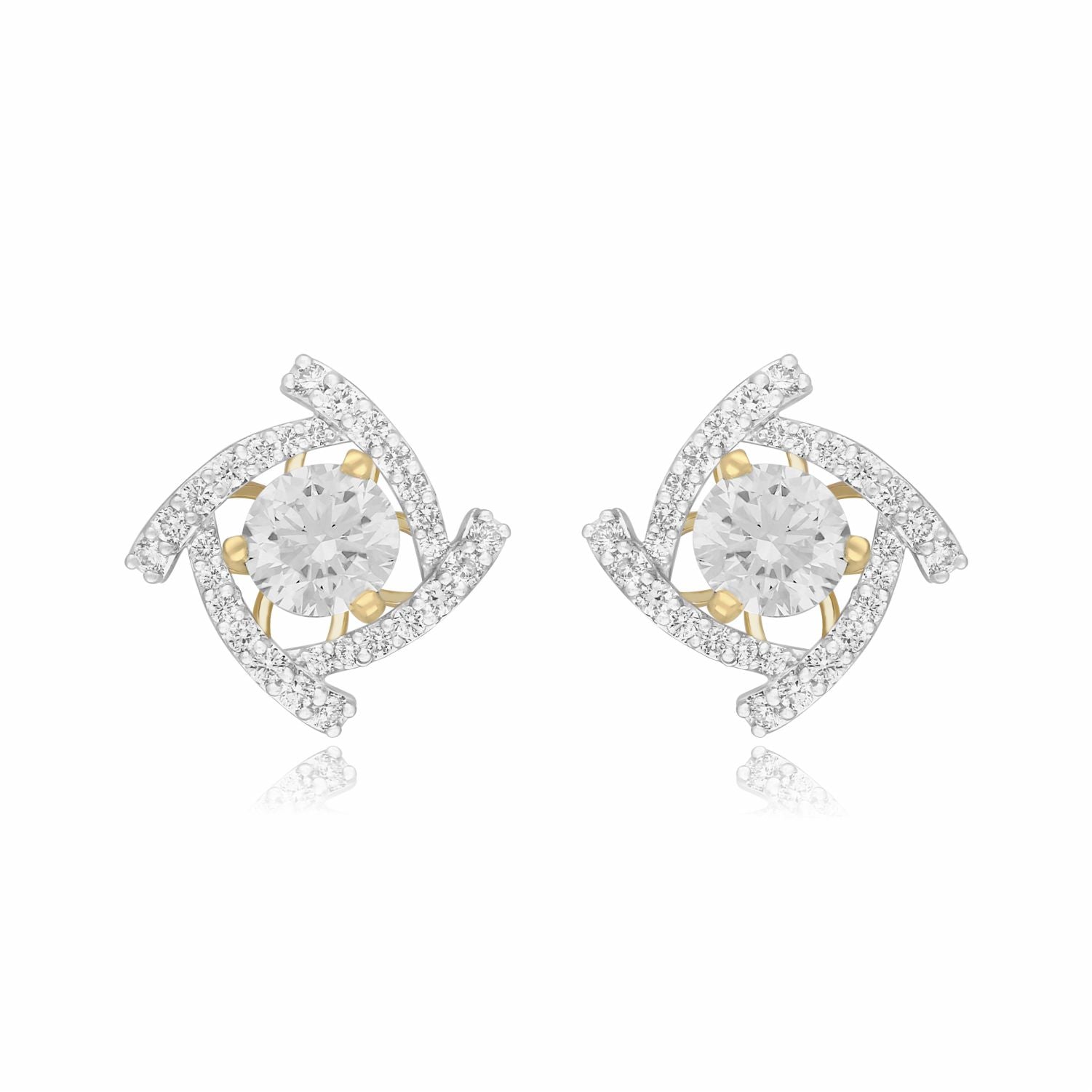 Twirl Brilliance Lab Grown Diamond Earrings