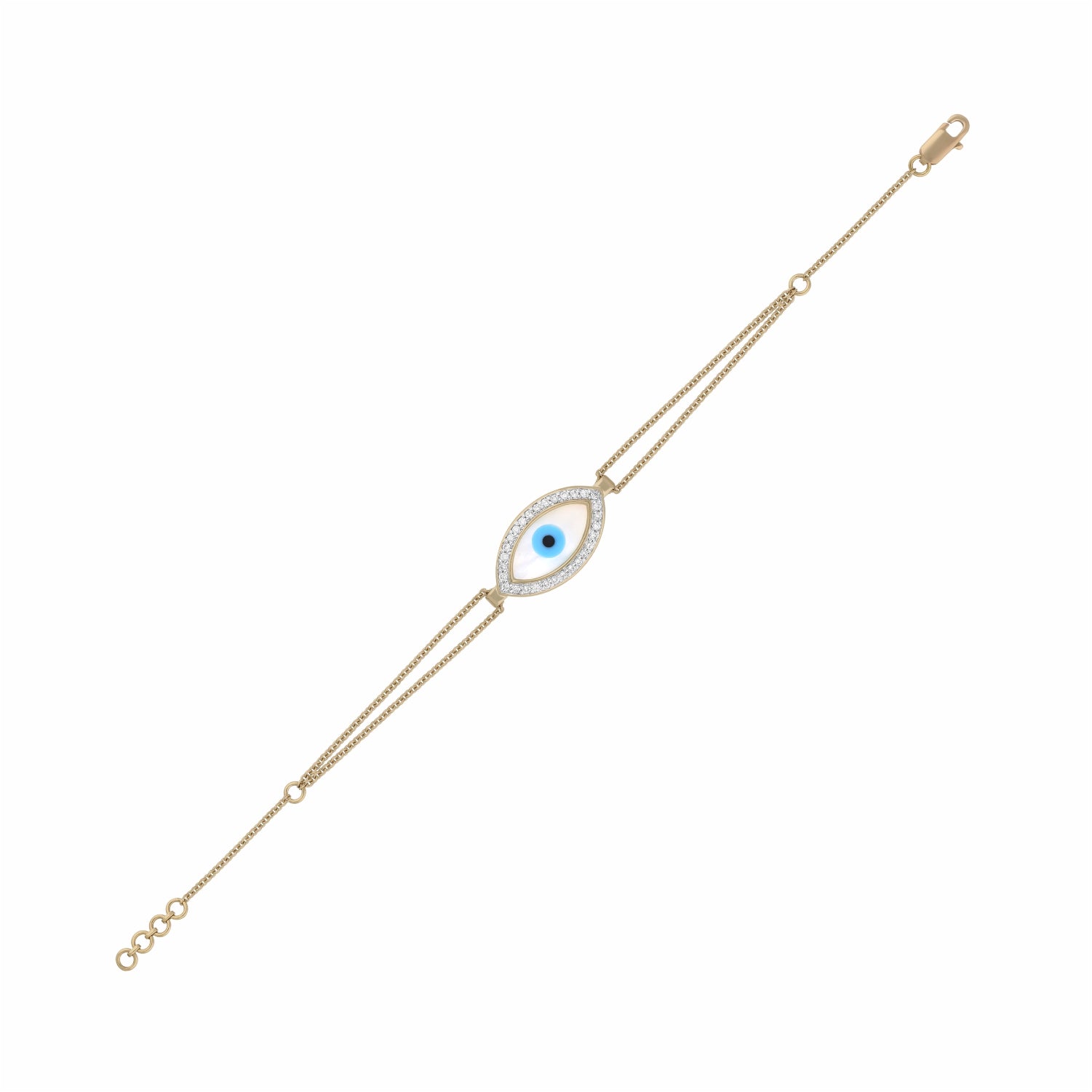 Evil Eye Lab Grown Diamond Bracelet
