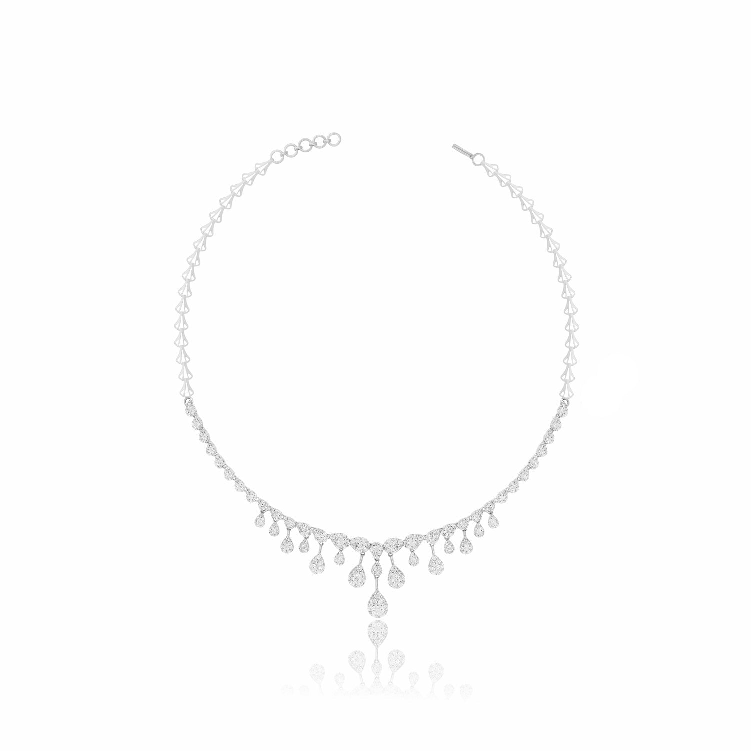 Sparkling Raindrop Lab Grown Diamond Necklace
