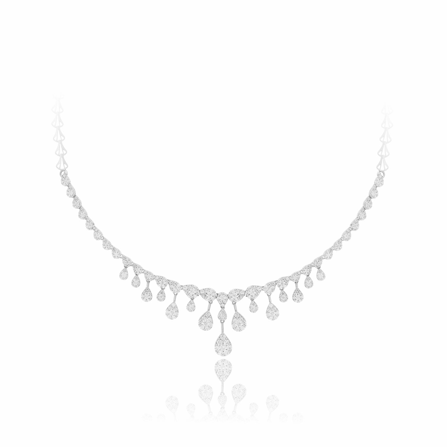 Sparkling Raindrop Lab Grown Diamond Necklace