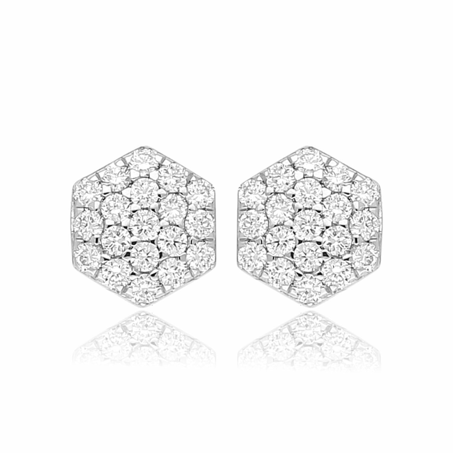 Honeycomb Radiance Lab Grown Diamond Earrings