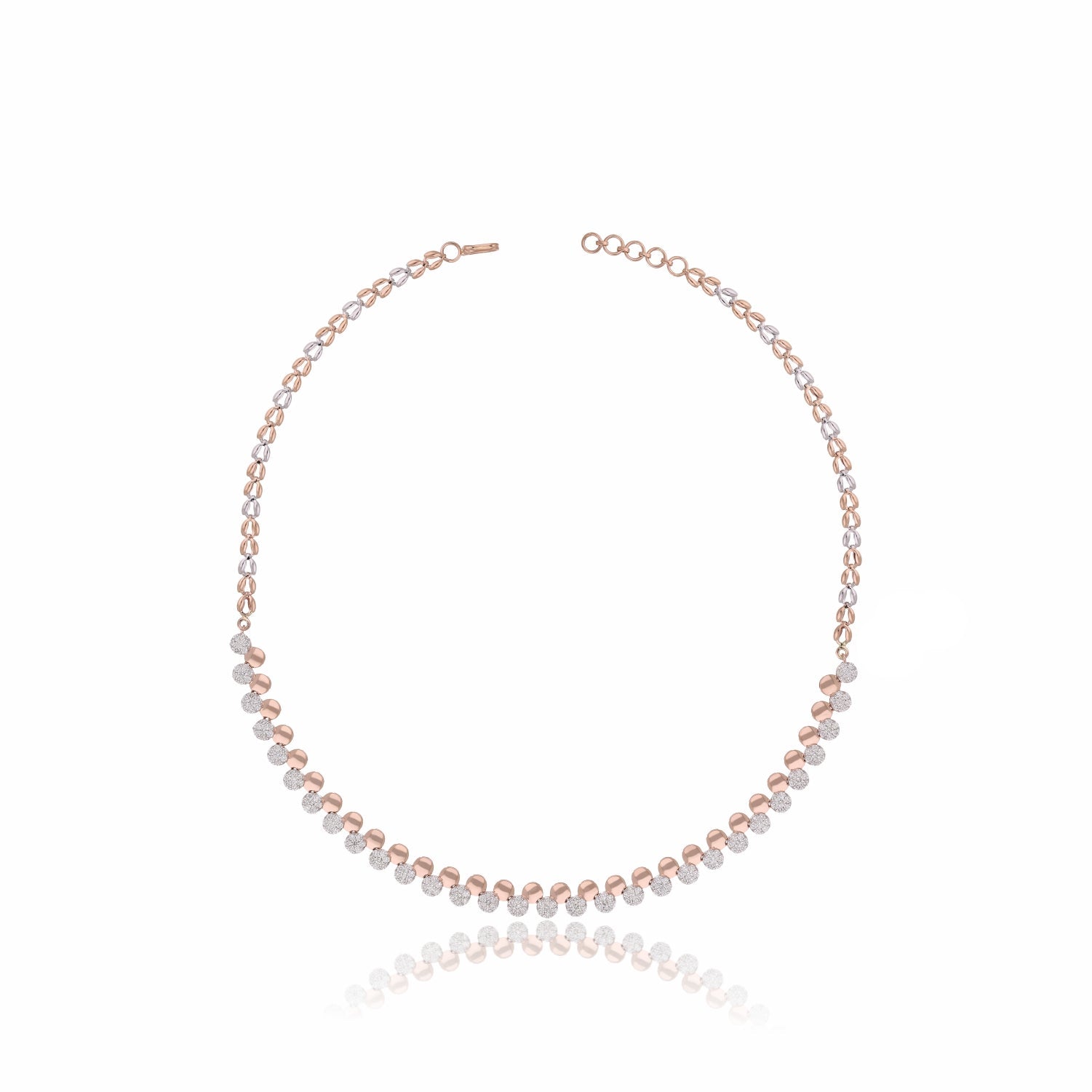 Contemporary Lab Grown Diamond Ball Necklace