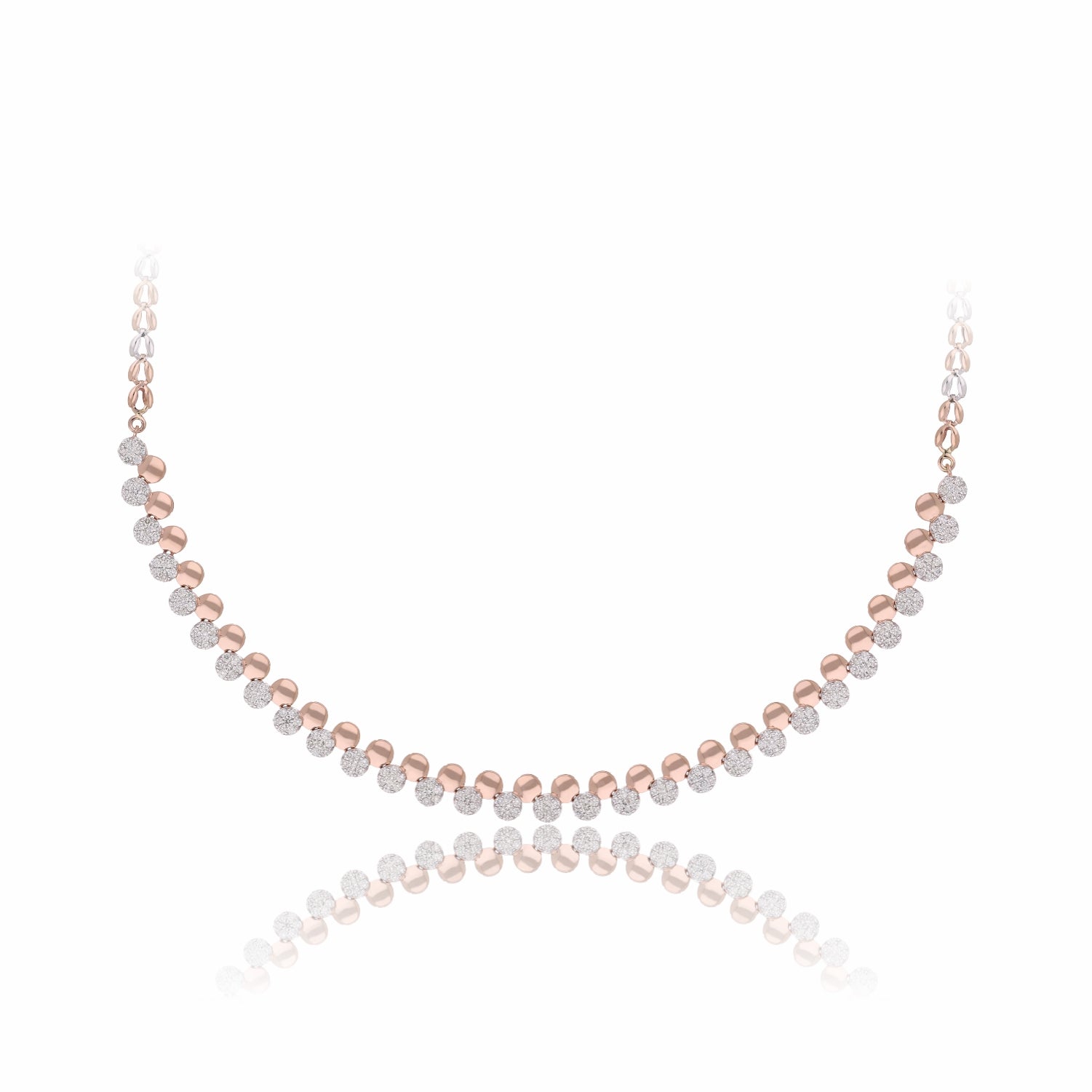 Contemporary Lab Grown Diamond Ball Necklace
