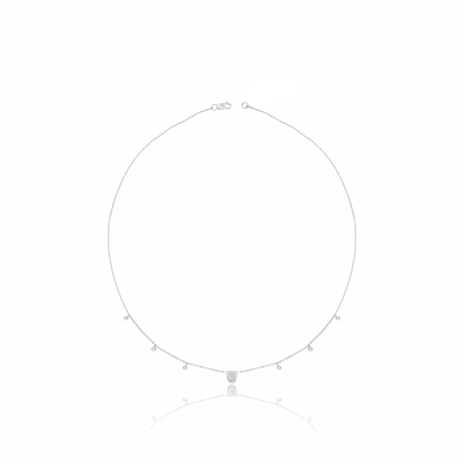 Floating Lab Grown Diamond Necklace
