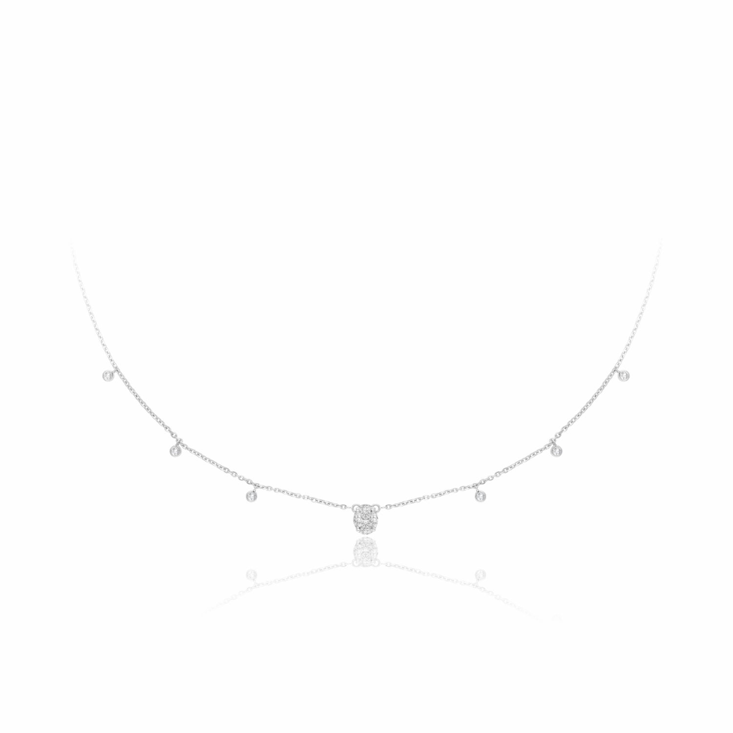 Floating Lab Grown Diamond Necklace