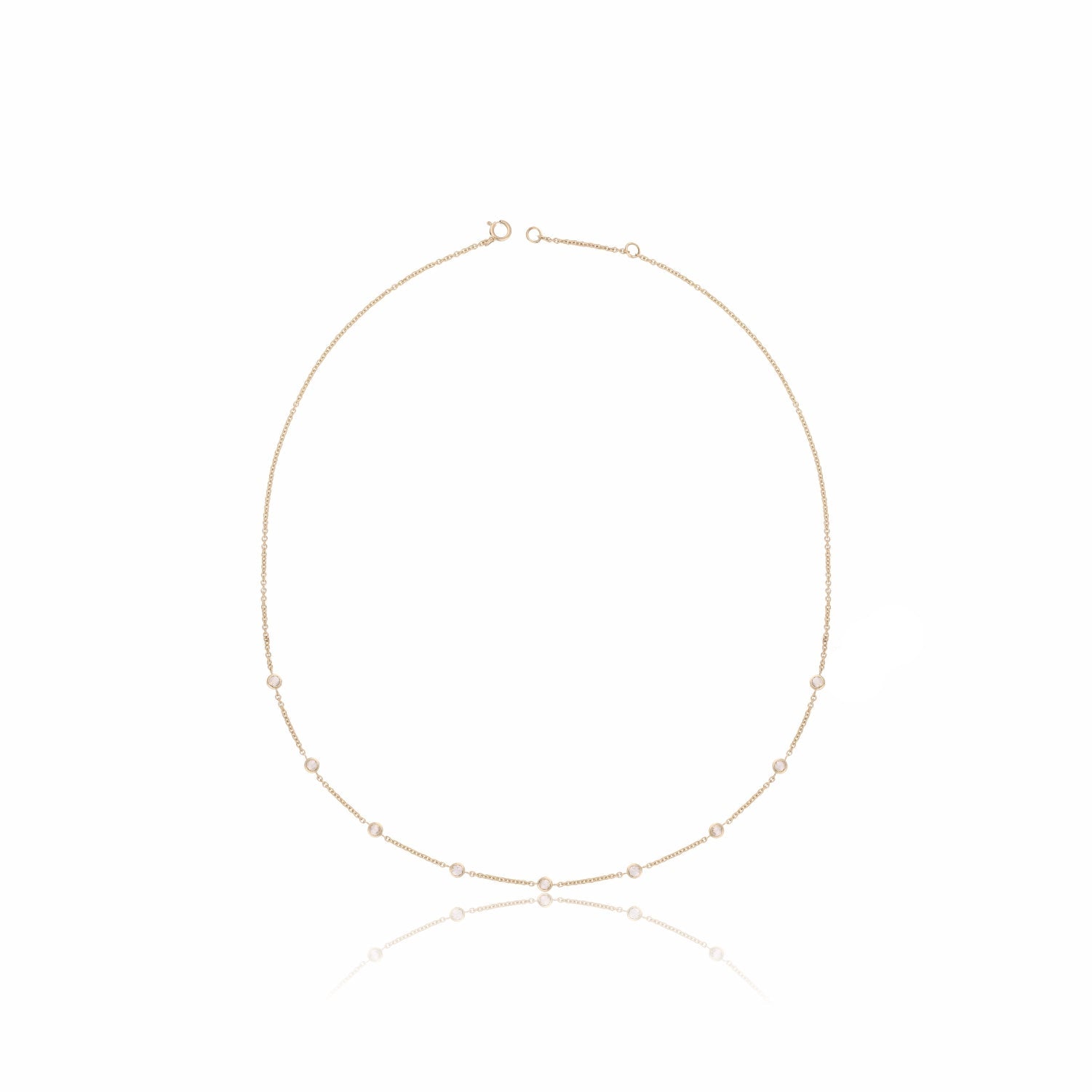 Lab Grown Diamond Station Necklace