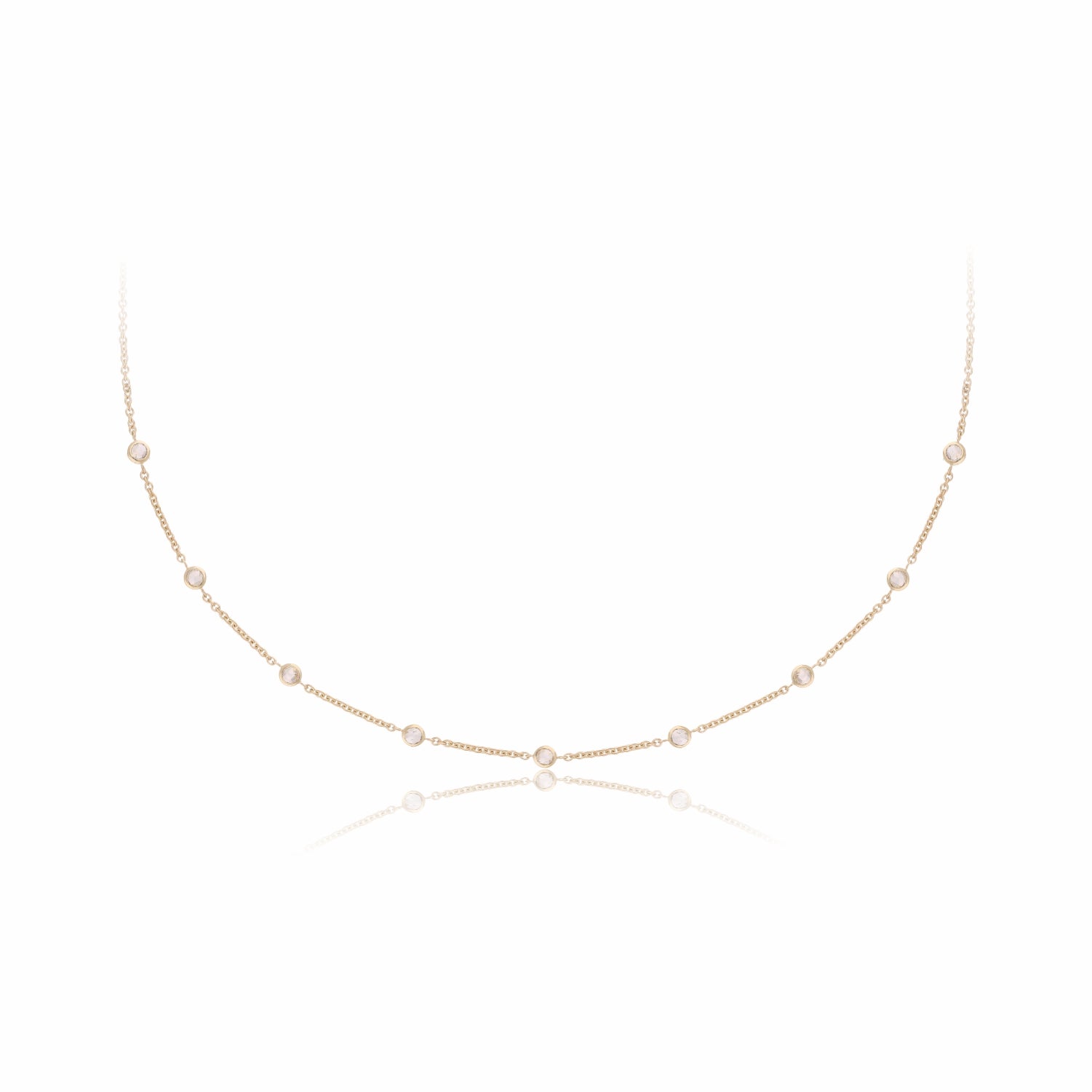 Lab Grown Diamond Station Necklace