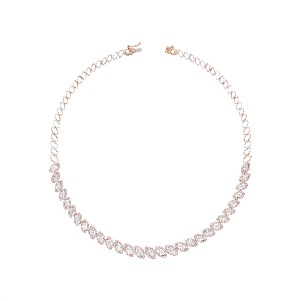 Glimmering Leaves Lab Grown Diamond Necklace