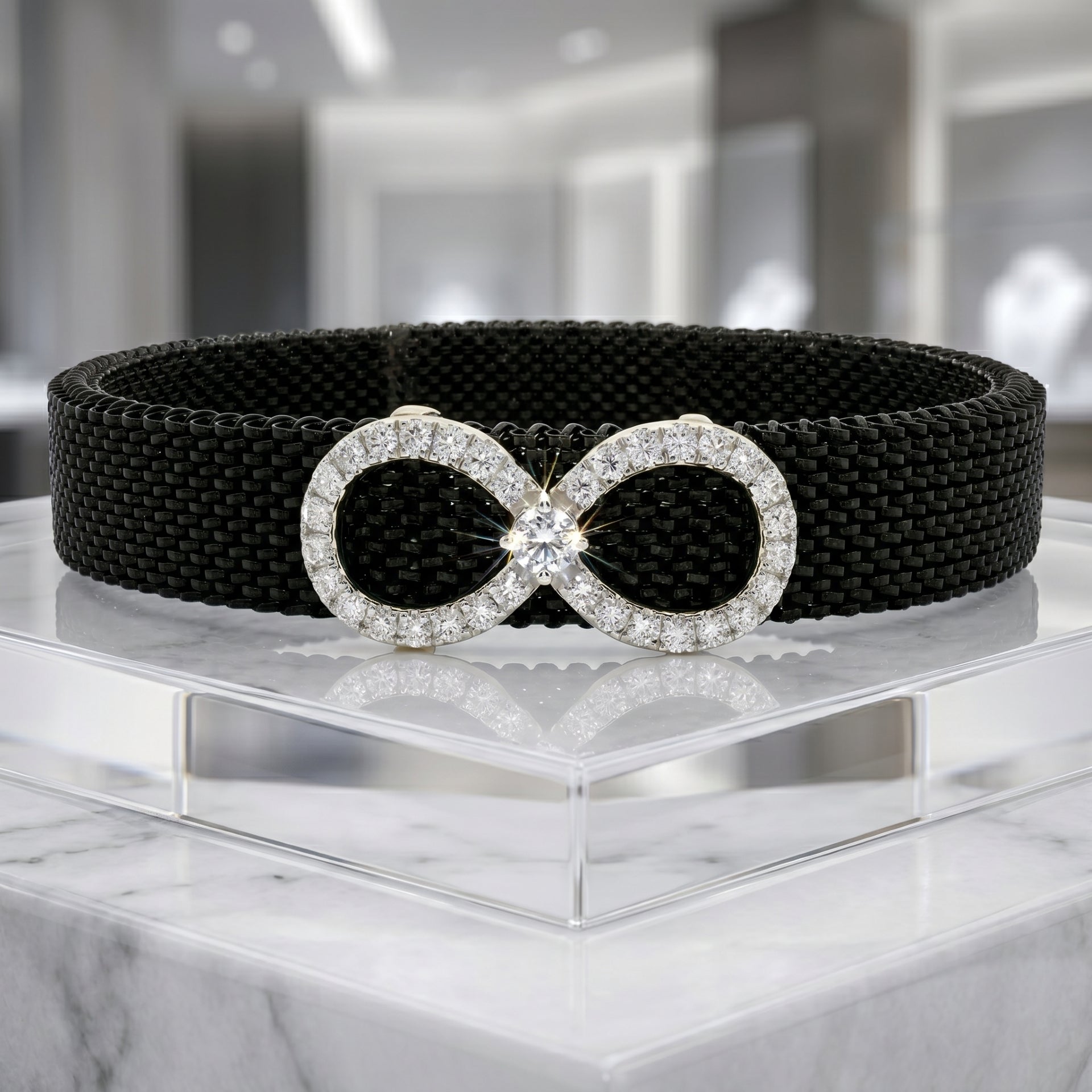 Midnight Infinity Lab Grown Diamond Bracelet