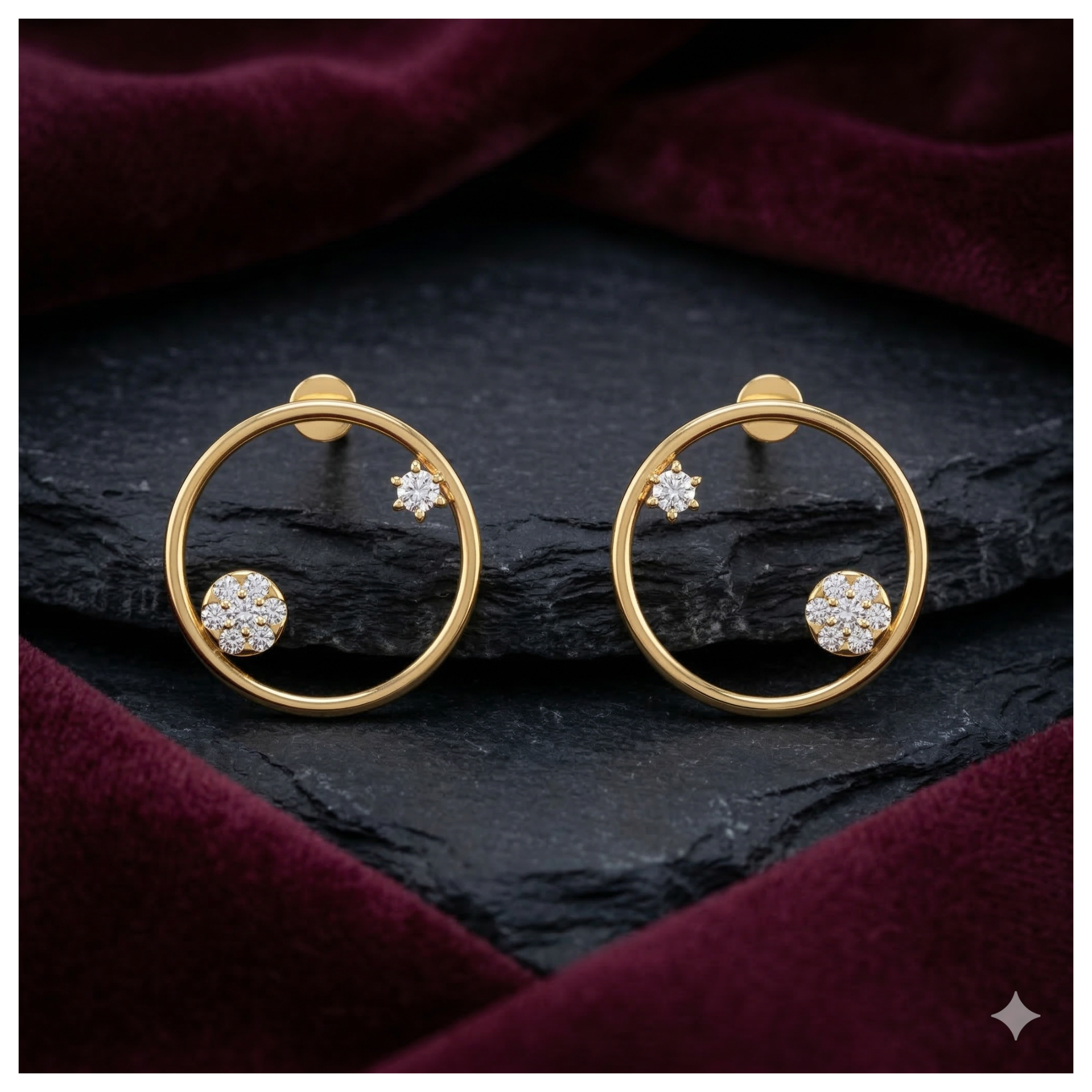 Cosmic Constellation Gold Plated Lab Grown Diamond Earrings