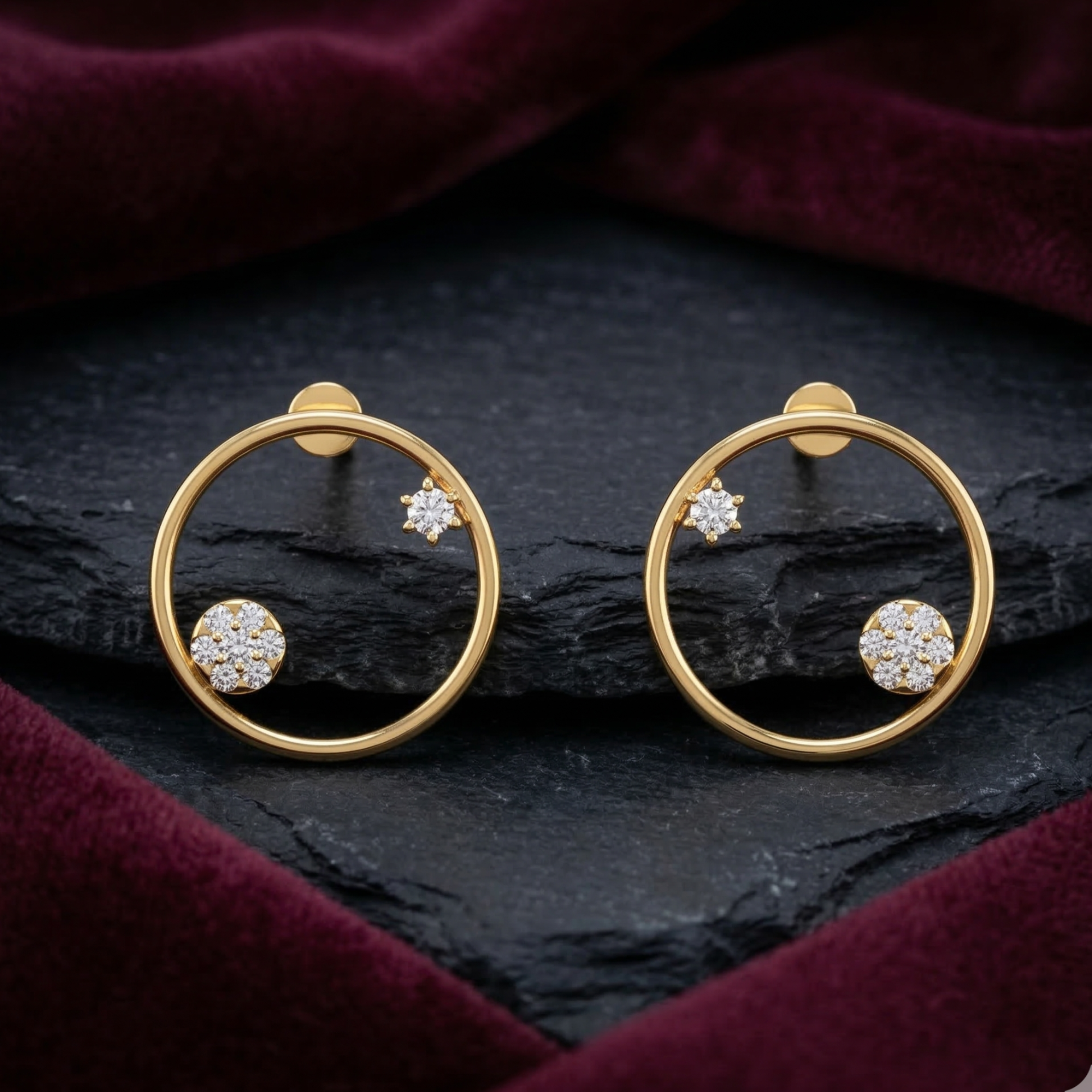 Cosmic Constellation Gold Plated Lab Grown Diamond Earrings