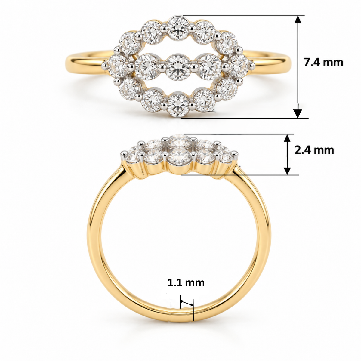 Aurevia Open Halo Lab Grown Diamond Ring