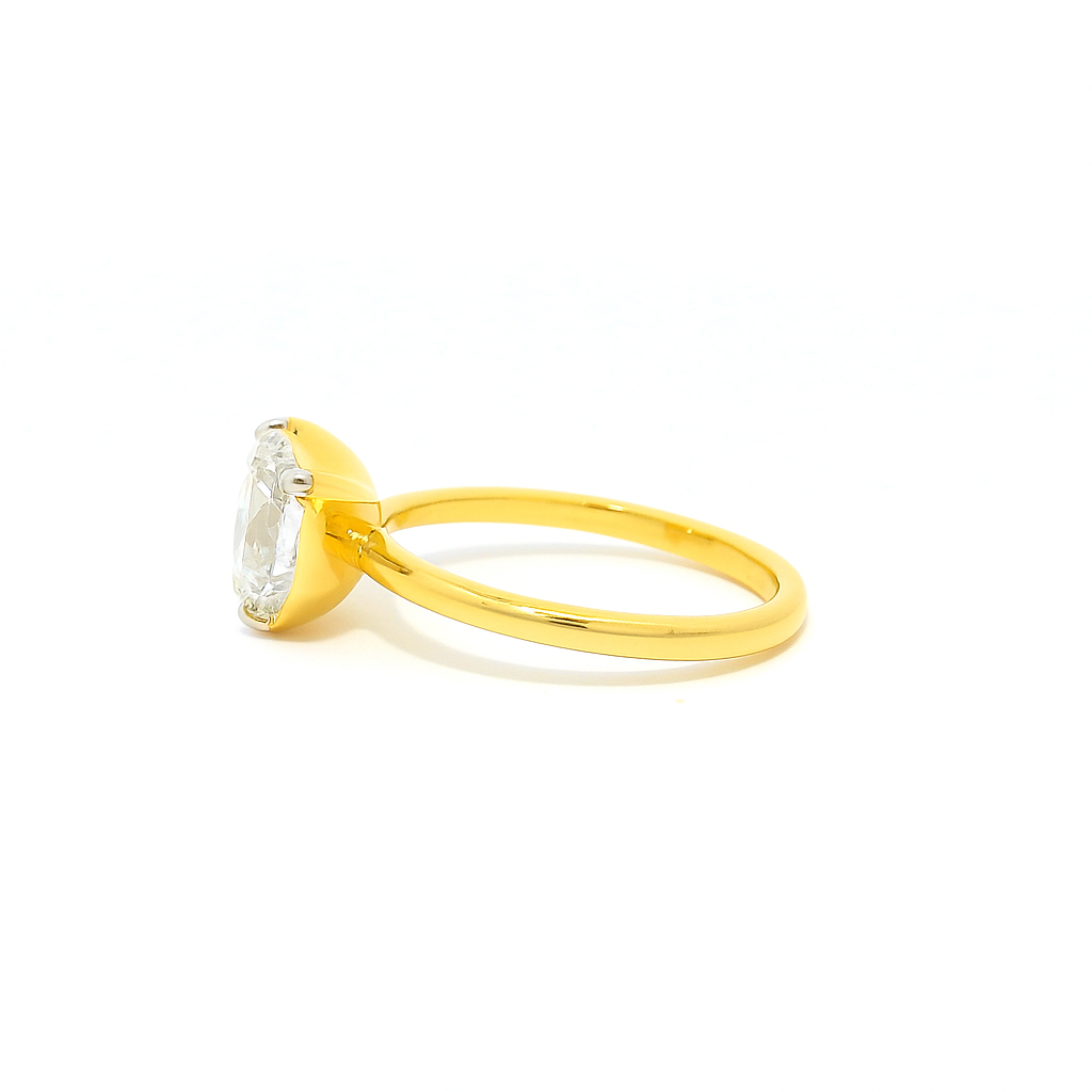 Heartfelt Halo Solitaire Lab Grown Diamond Ring