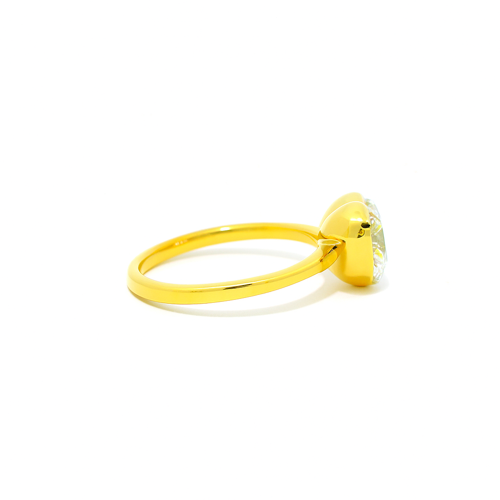 Heartfelt Halo Solitaire Lab Grown Diamond Ring