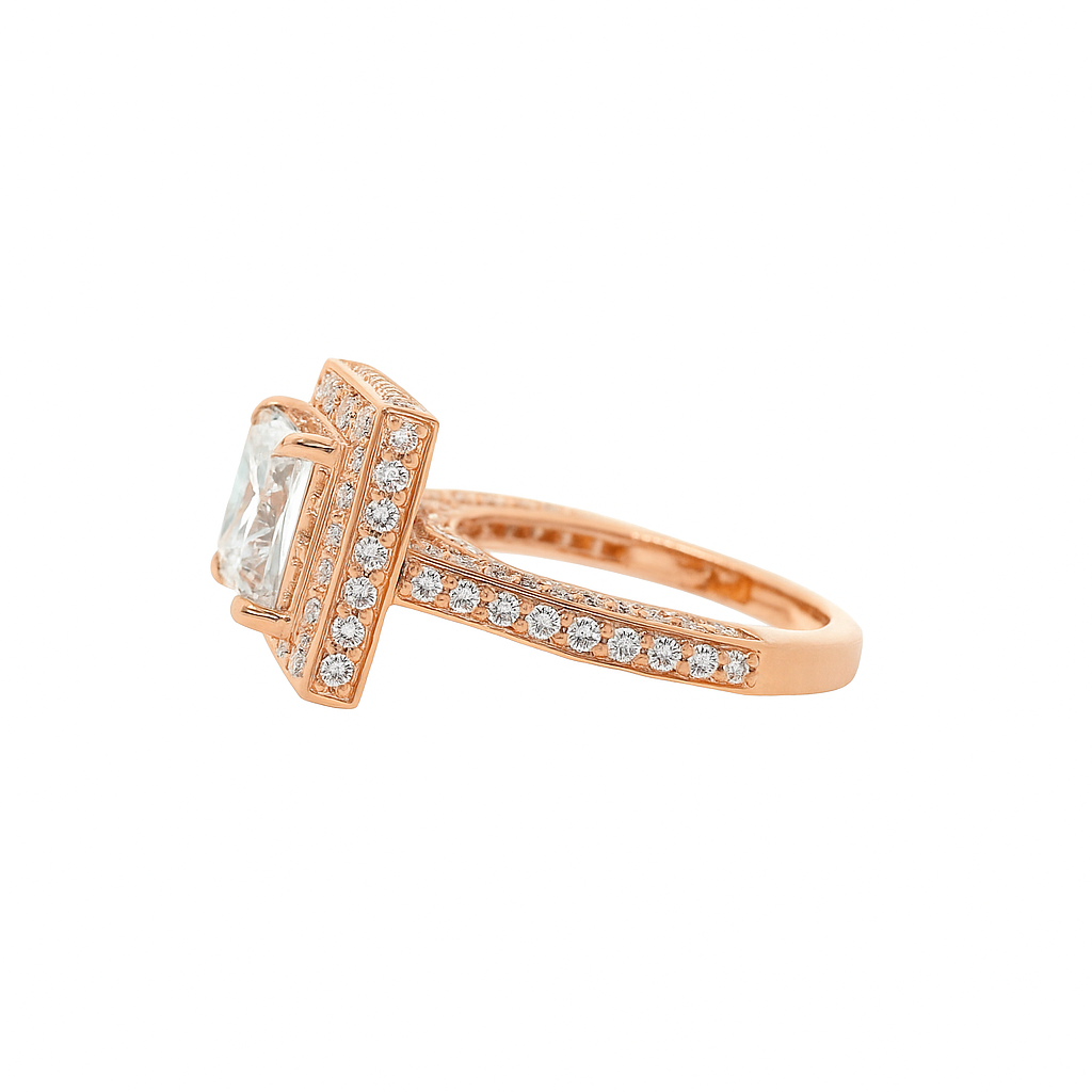 Sovereign Square Lab Grown Diamond Ring