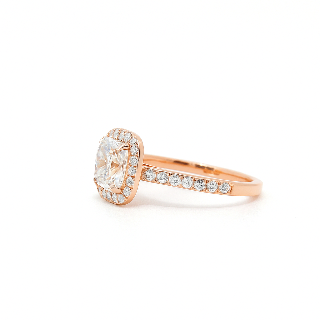 Serene Cushion Lab Grown Diamond Ring