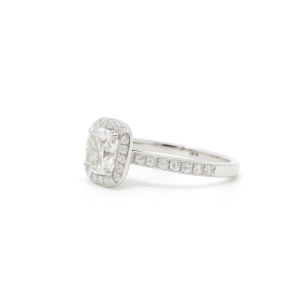 Serene Cushion Lab Grown Diamond Ring
