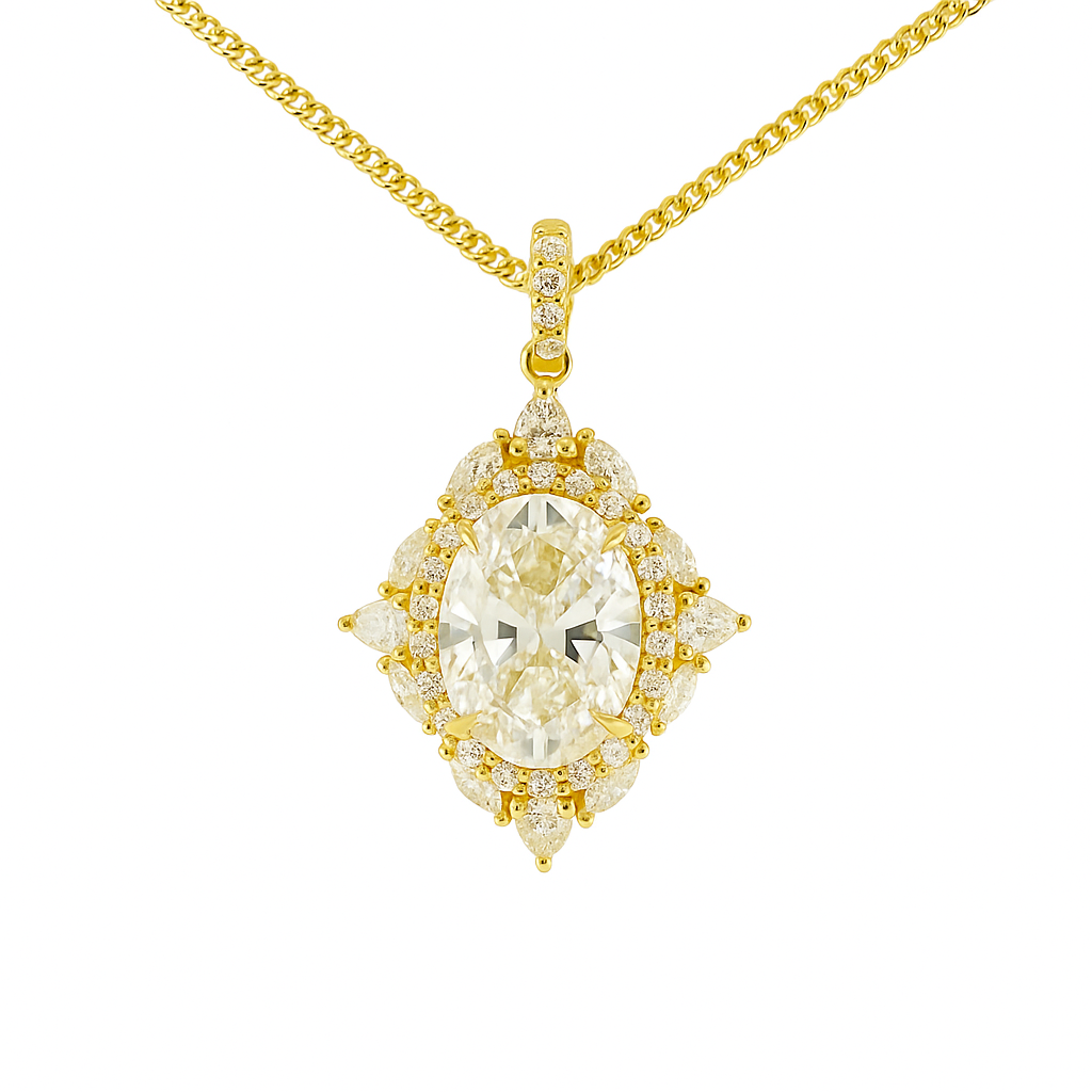 Aurelian Starburst Lab Grown Diamond Pendant