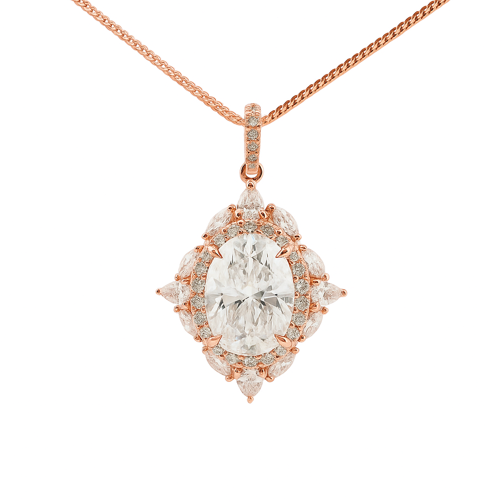 Aurelian Starburst Lab Grown Diamond Pendant