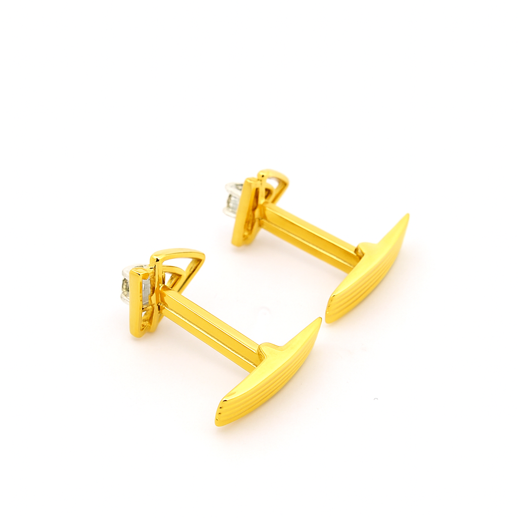 Angle Arc Lab Grown Diamond Cufflinks