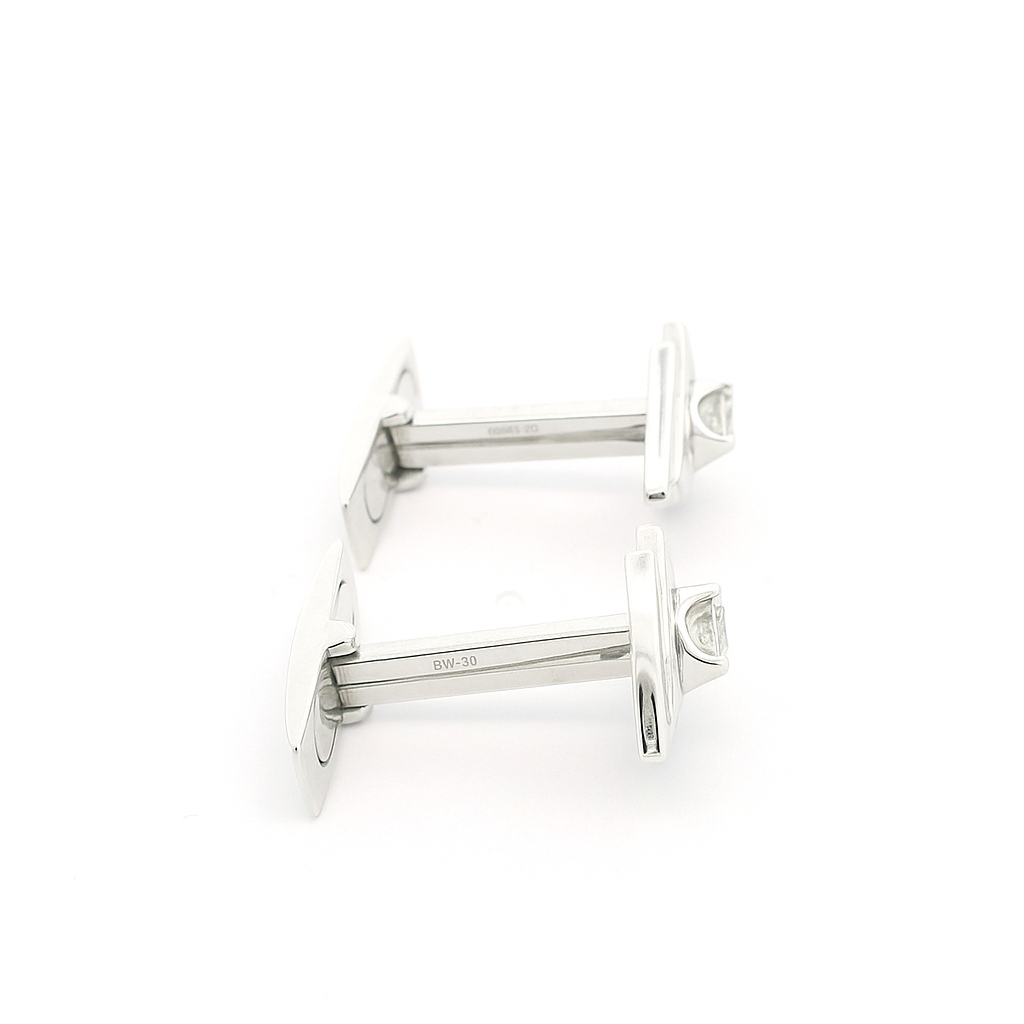 Angle Arc Lab Grown Diamond Cufflinks