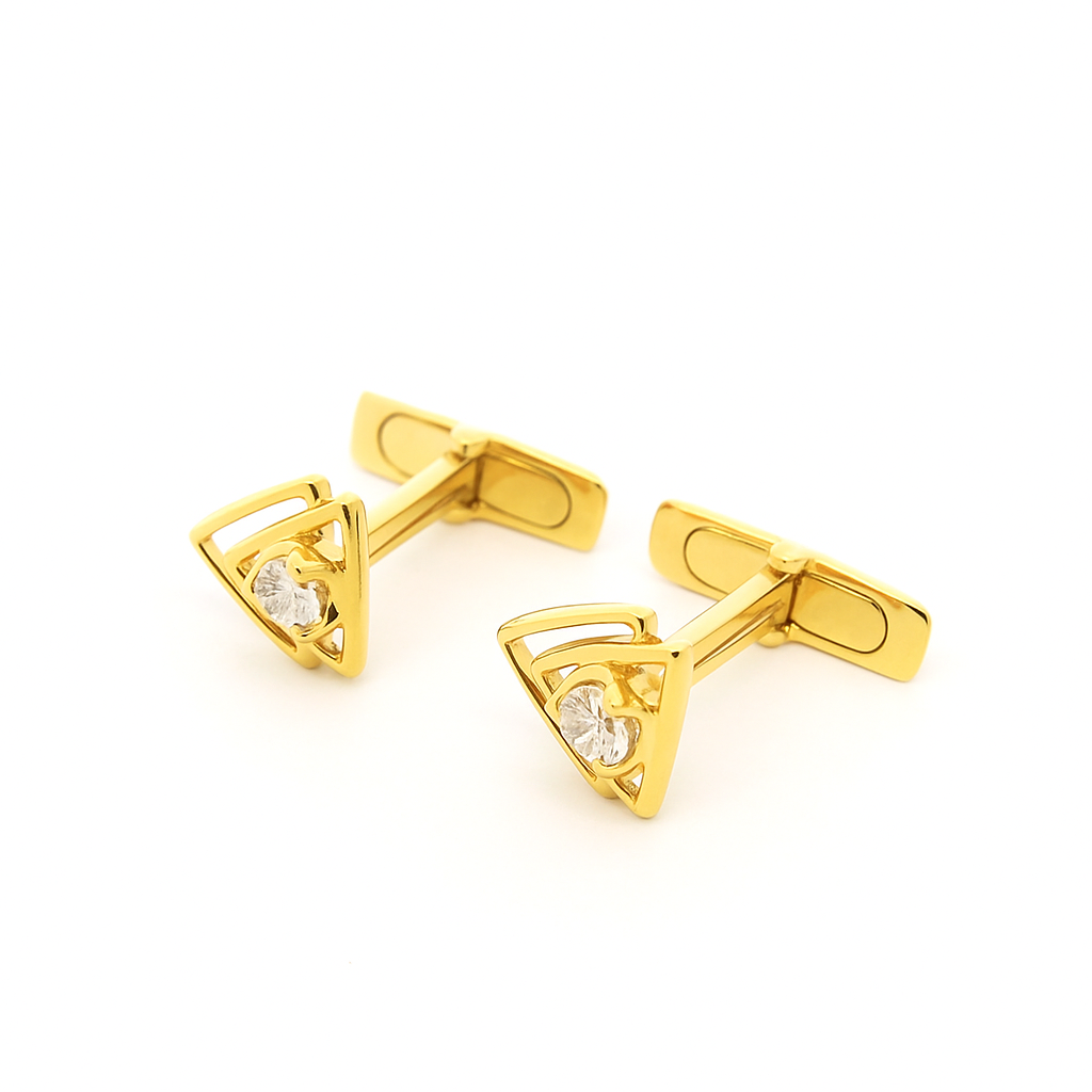 Angle Arc Lab Grown Diamond Cufflinks