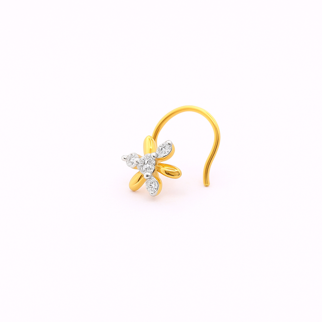 Twinkling Star Lab Grown Diamond Nosepin