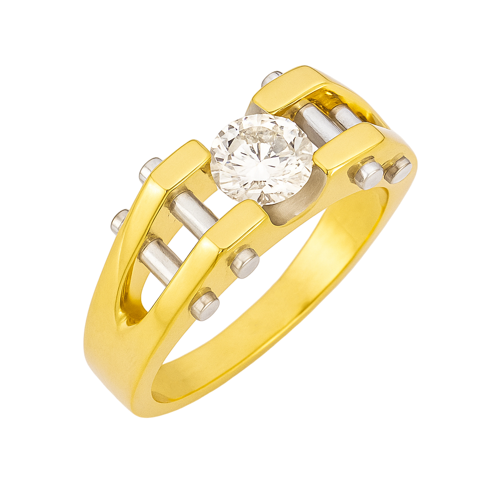 Golden Grandeur Lab Grown Diamond Ring