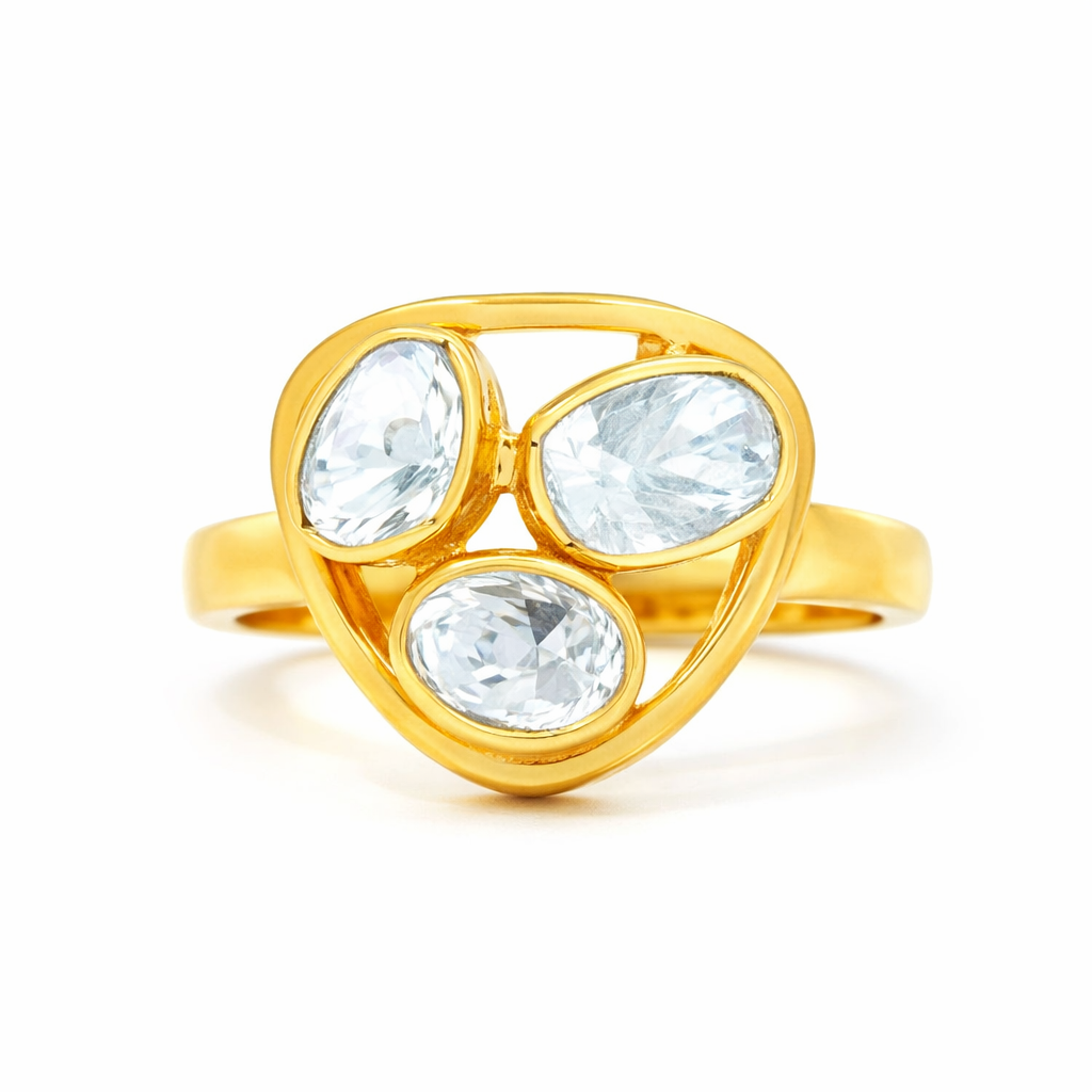 Triad Fusion Lab Grown Polki Ring