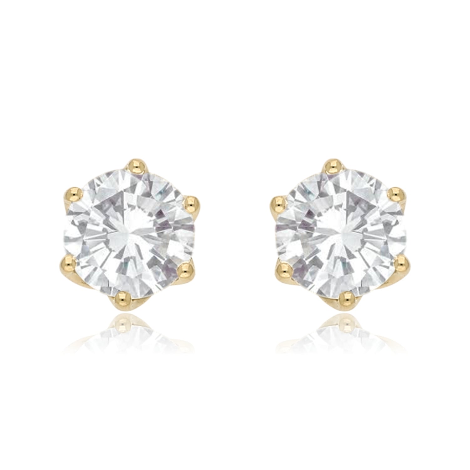 Timeless Ray Solitaire Lab Grown Diamond Earrings