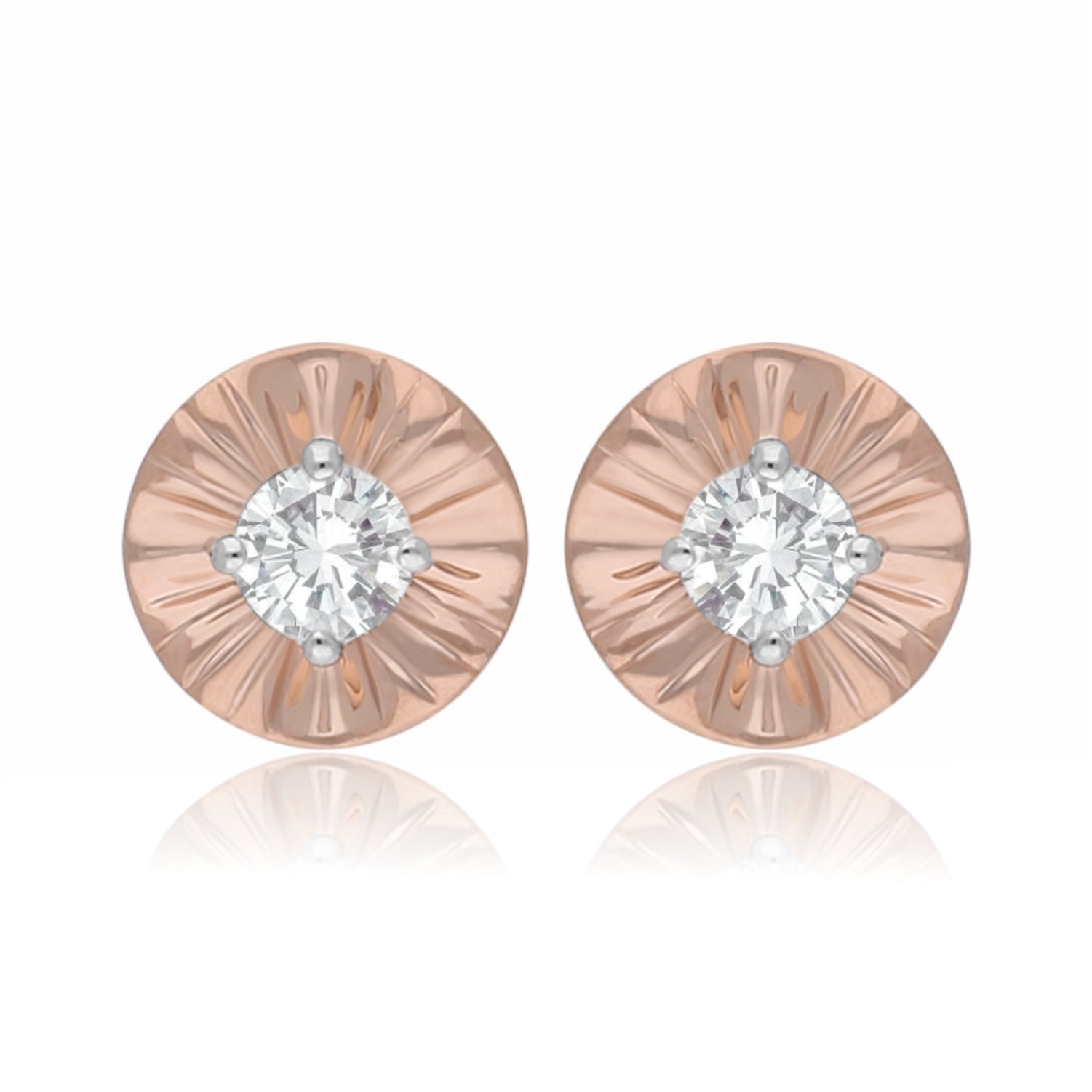 Petal Ray Lab Grown Diamond Earrings
