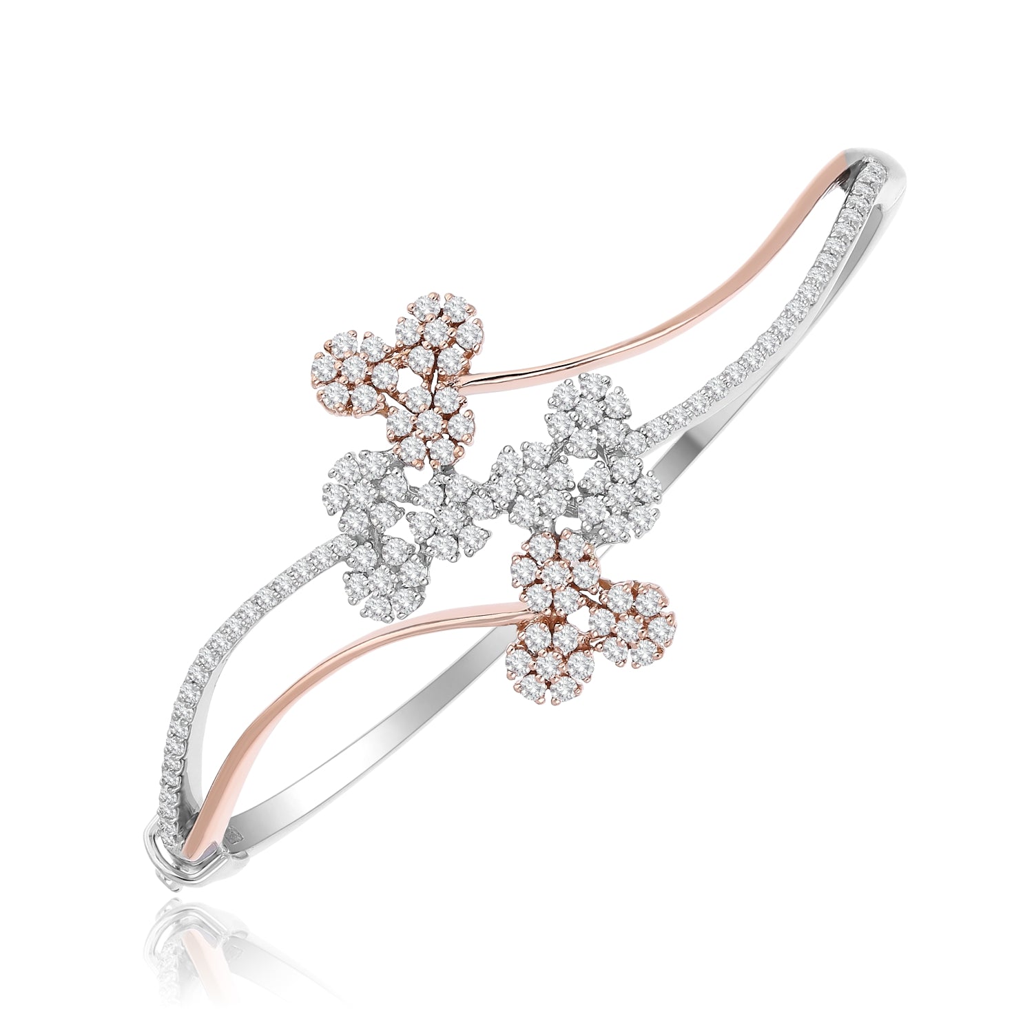 Bloom Swirl Lab Grown Diamond Bangle