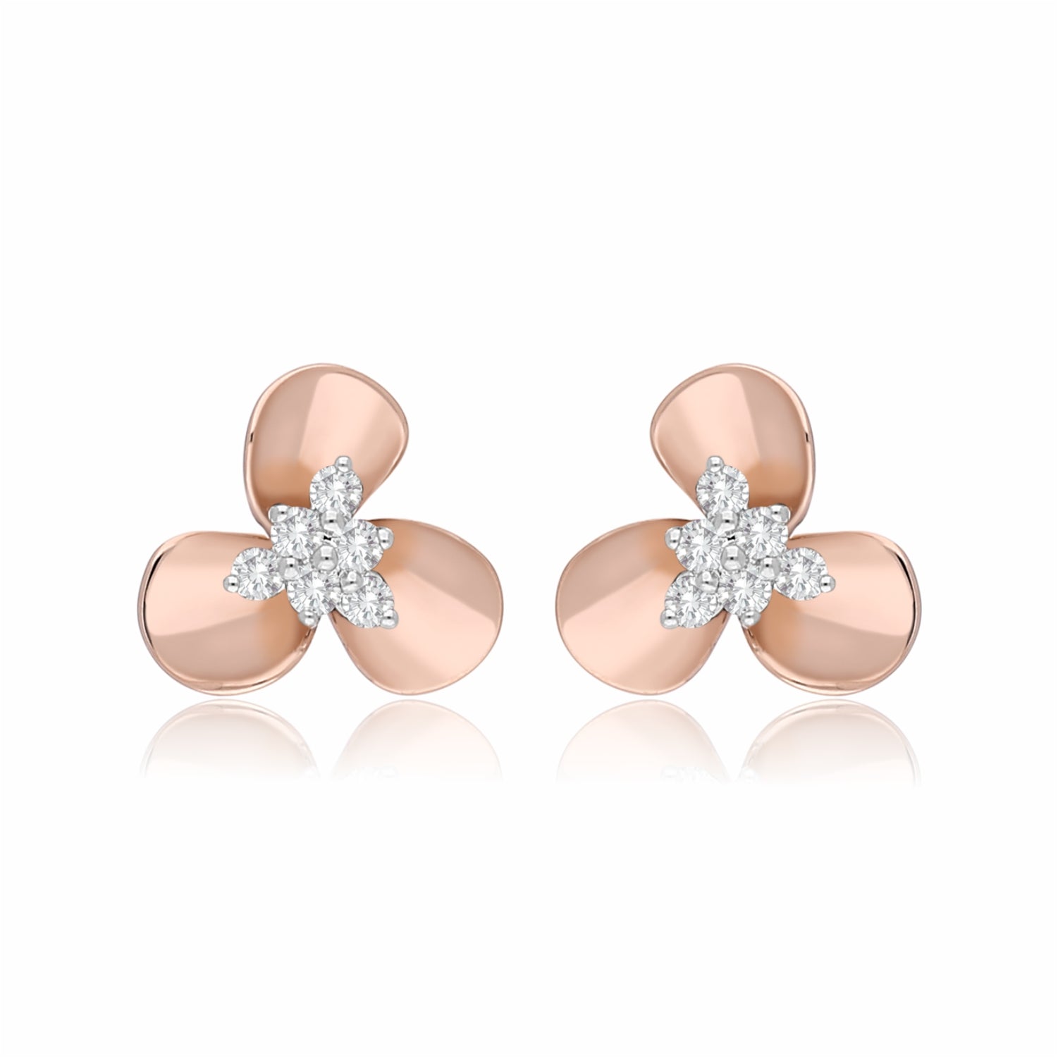 Trillium Trio Lab Grown Diamond Earring