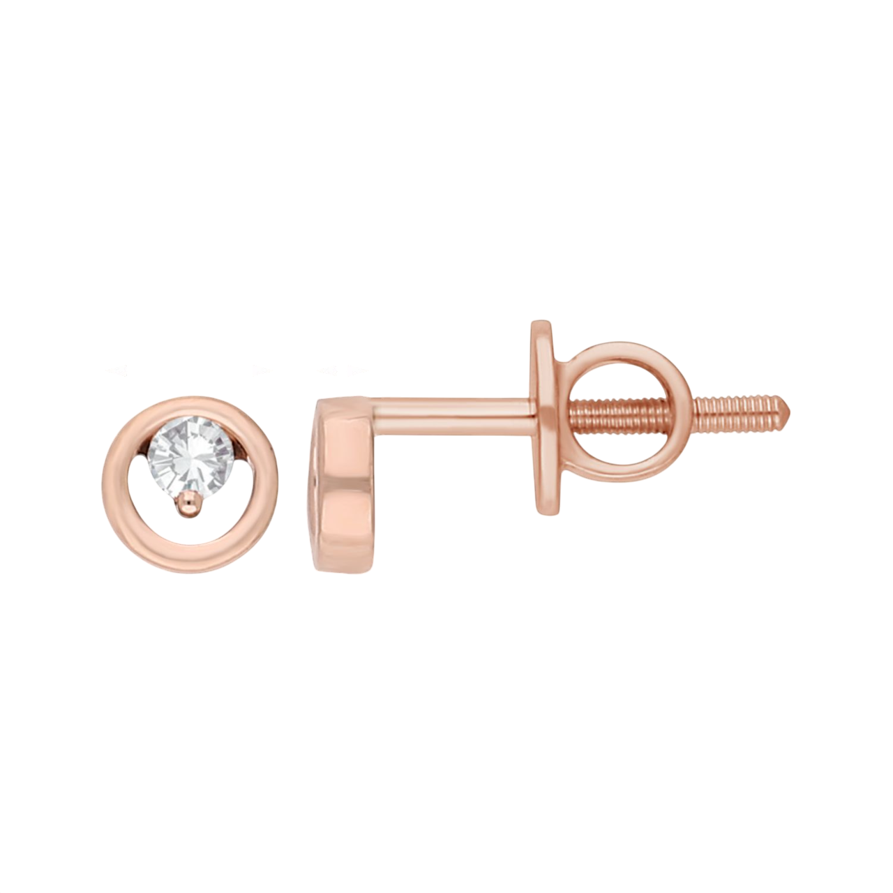 Modern Loop Lab Grown Diamond Earring