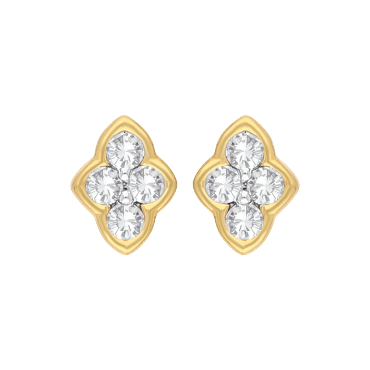 Quatrefoil Lab Grown Diamond Earrings