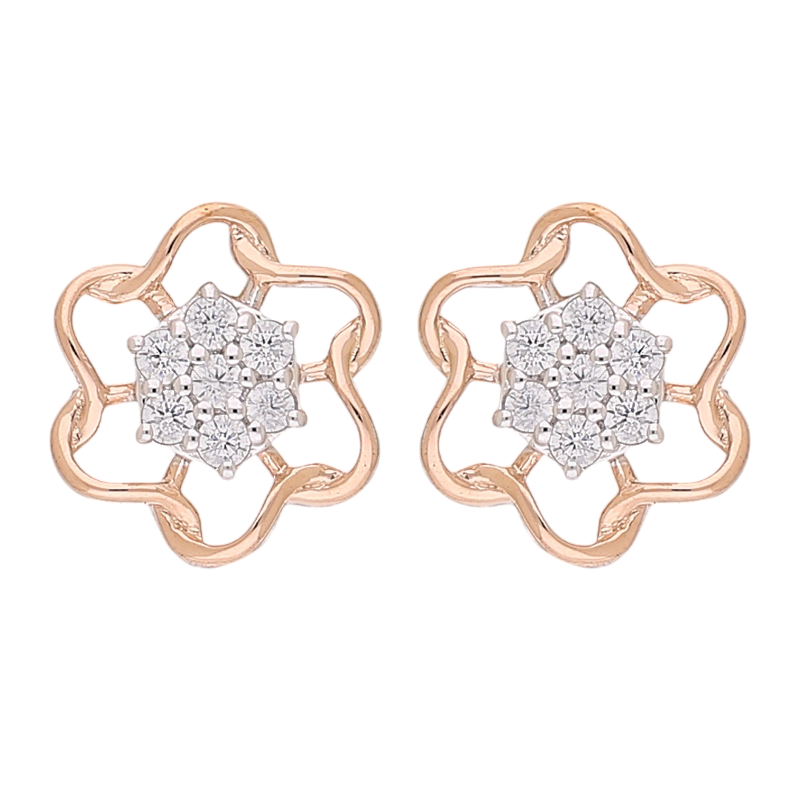 Modern Fleur Lab Grown Diamond Earrings