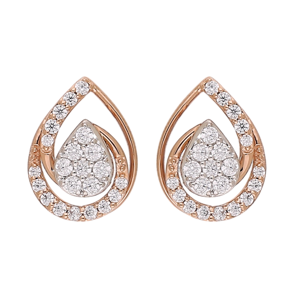 Haloed Dew Spark Lab Grown Diamond Earrings