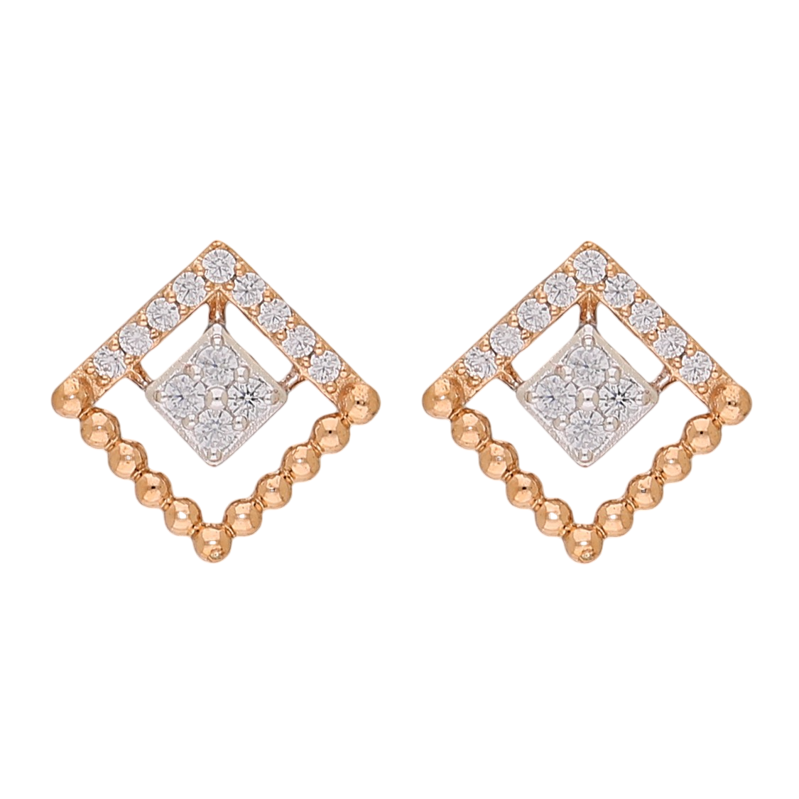 Geometric Radiance Lab Grown Diamond Earrings