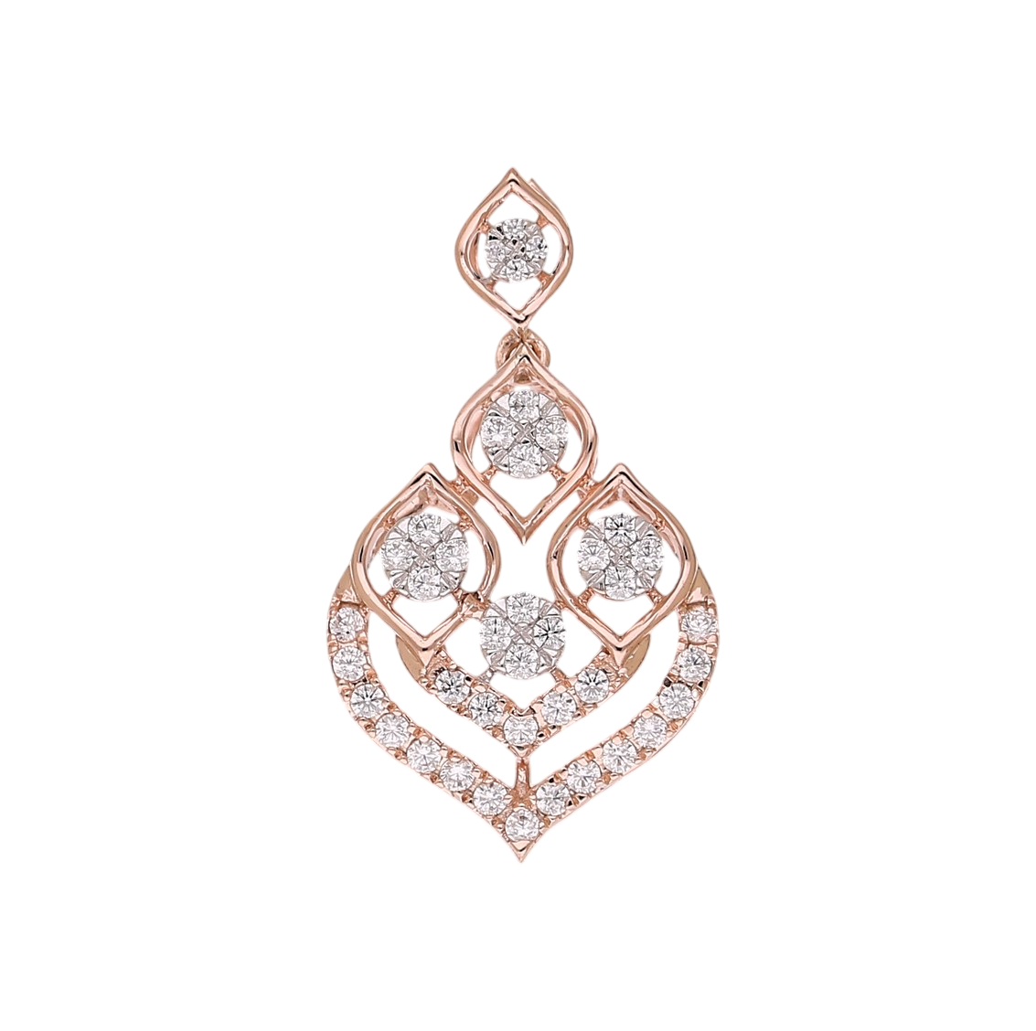 Petal Teardrop Lab Grown Diamond Pendant
