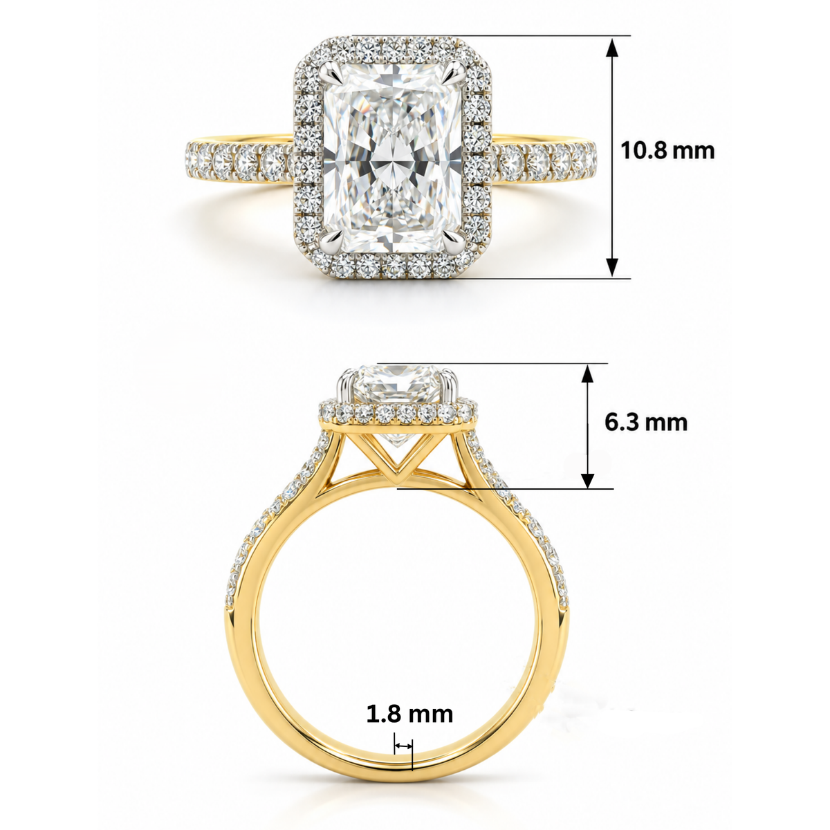 Vista Iconic Solitaire Lab Grown Diamond Ring