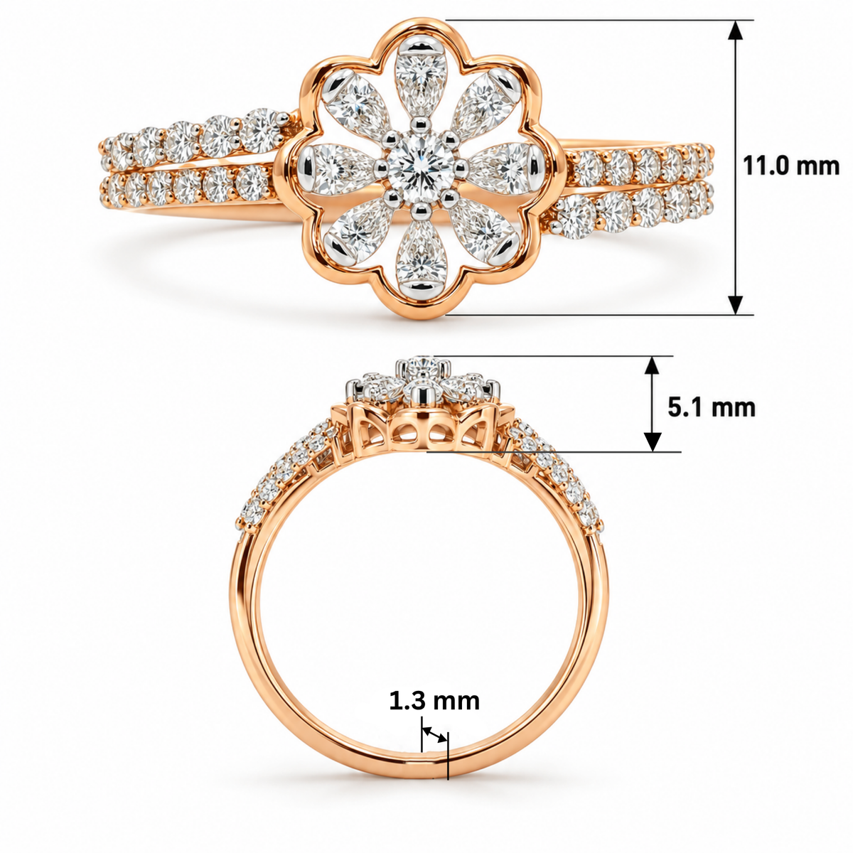 Daisy Lab Grown Diamond Ring