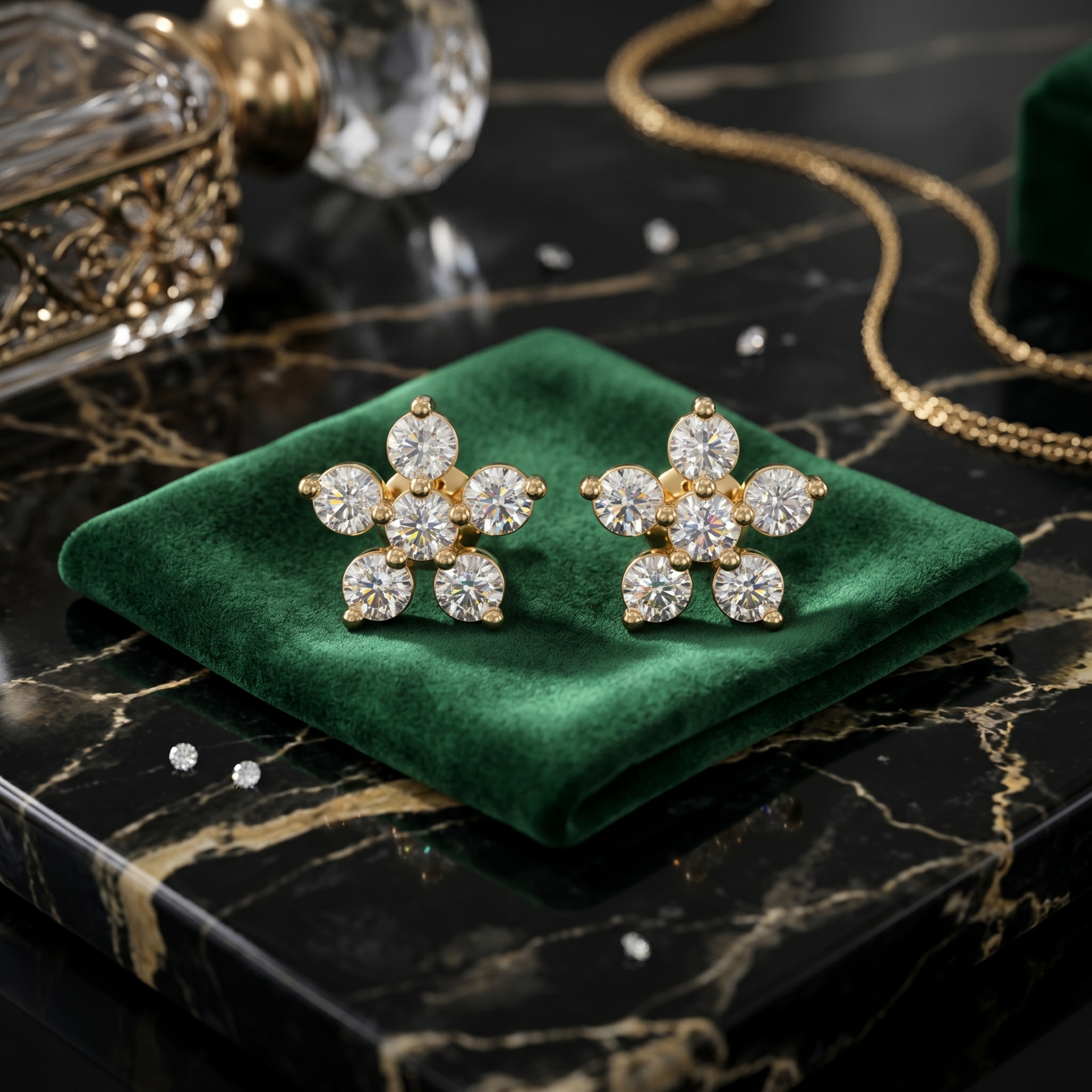 Blossom Lab Grown Diamond Stud Earrings