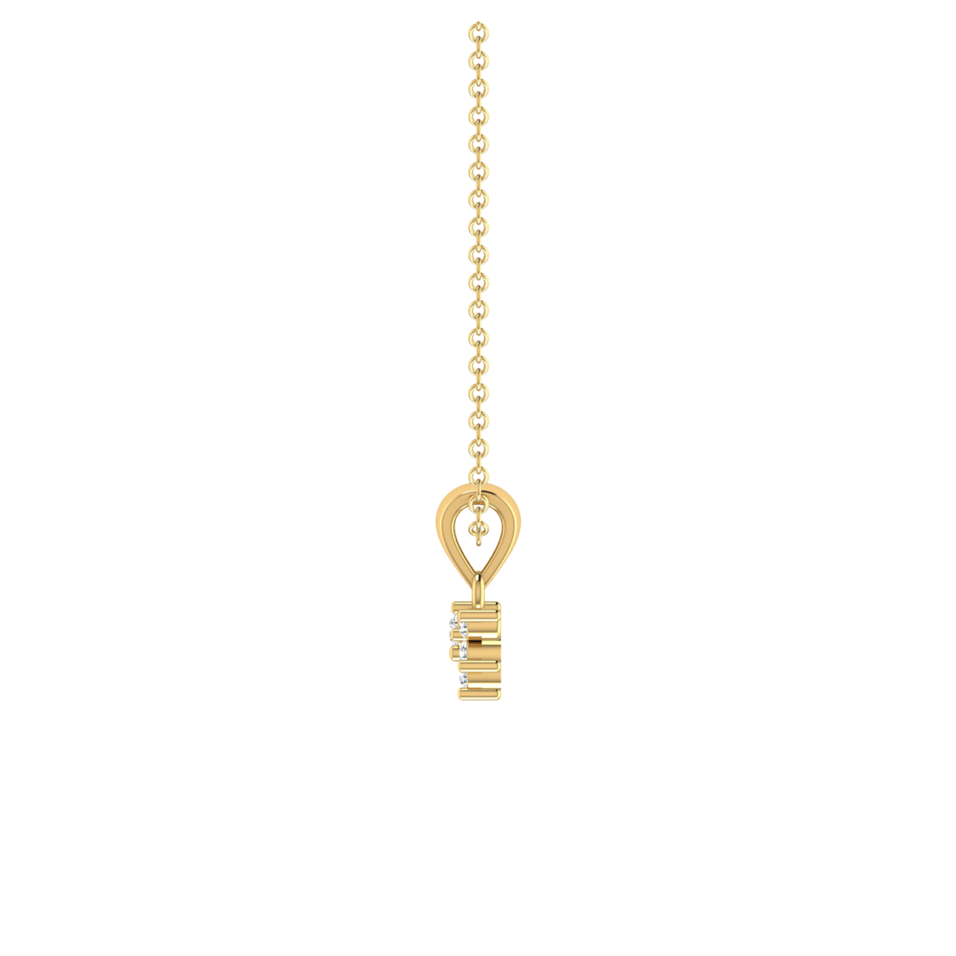 Breeze Drop Gold Plated Lab Grown Diamond Pendant