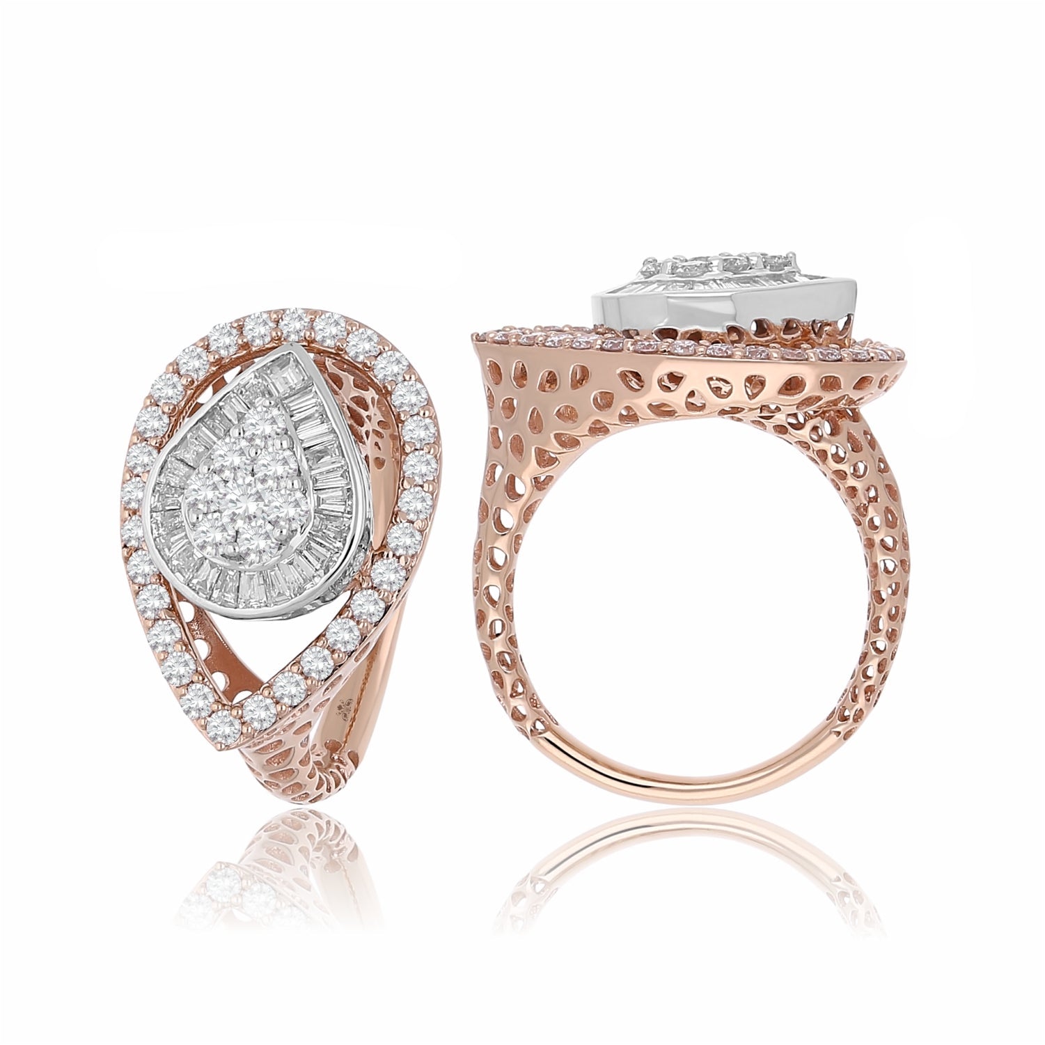 Celestial Teardrop Lab Grown Diamond Ring