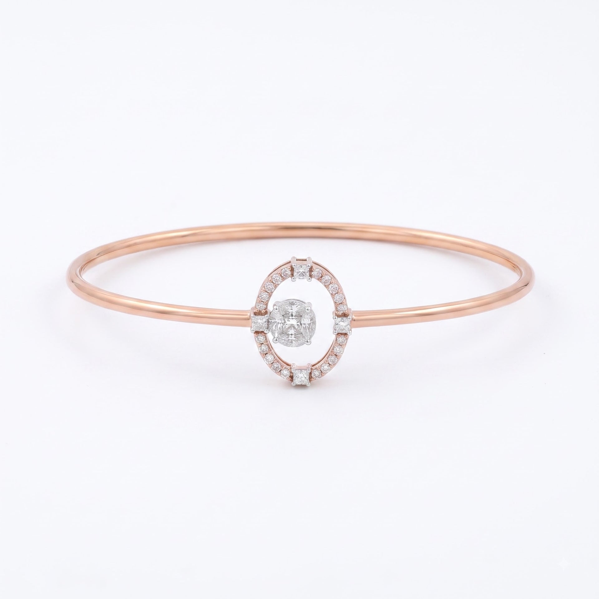 Shimmer Crest Lab Grown Diamond Bangle